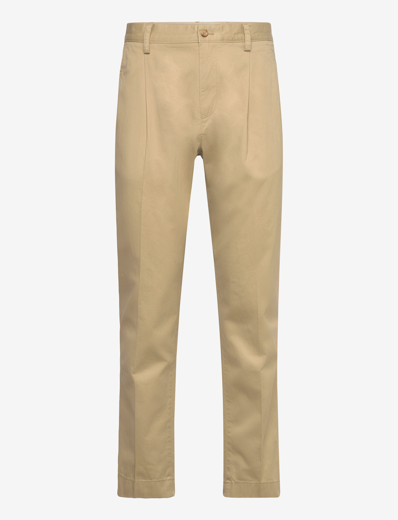 GANT - REG PLEATED COTTON TWILL CHINOS - chinos - woody beige - 1