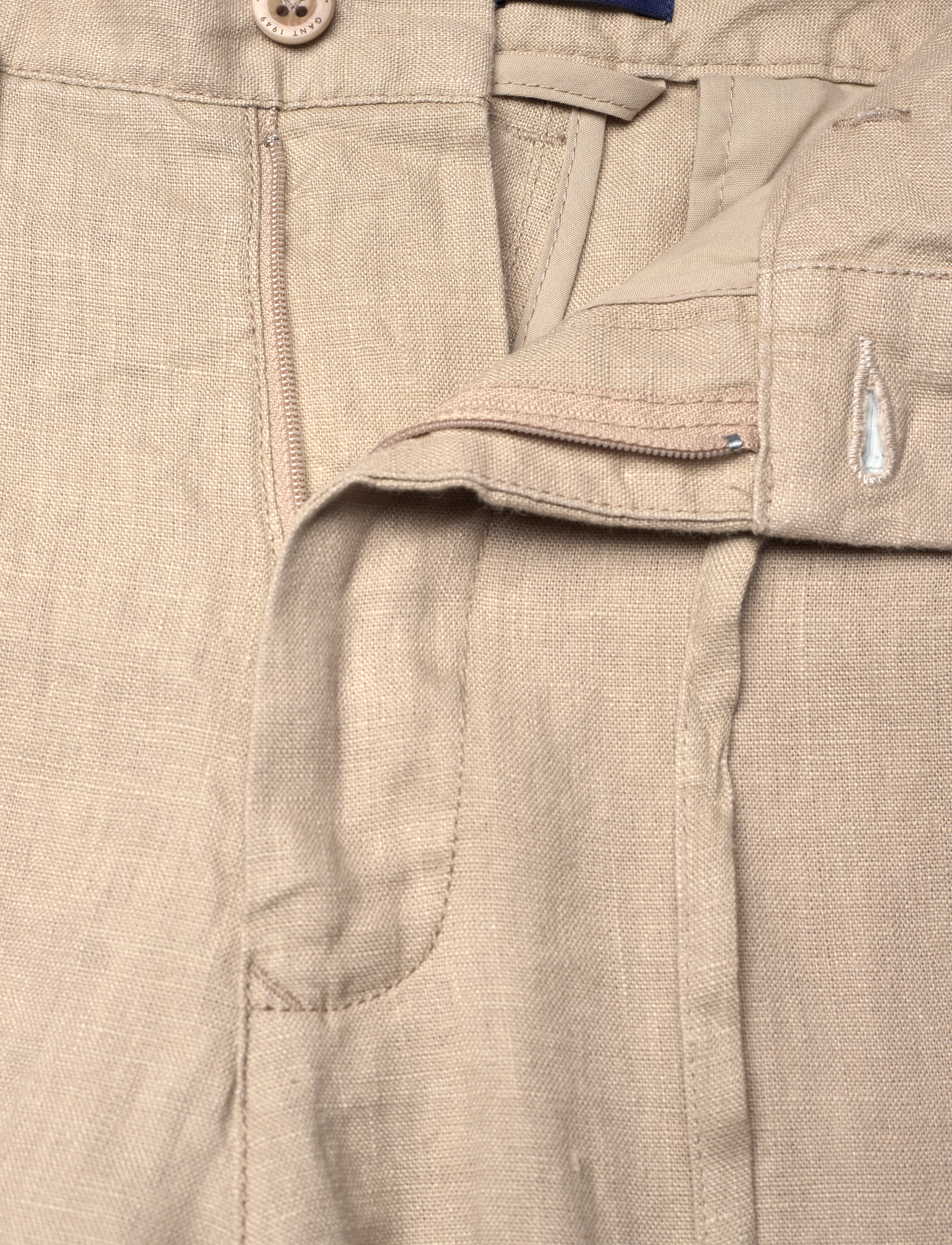 GANT - RELAXED LINEN DS PANTS - concrete beige - 2
