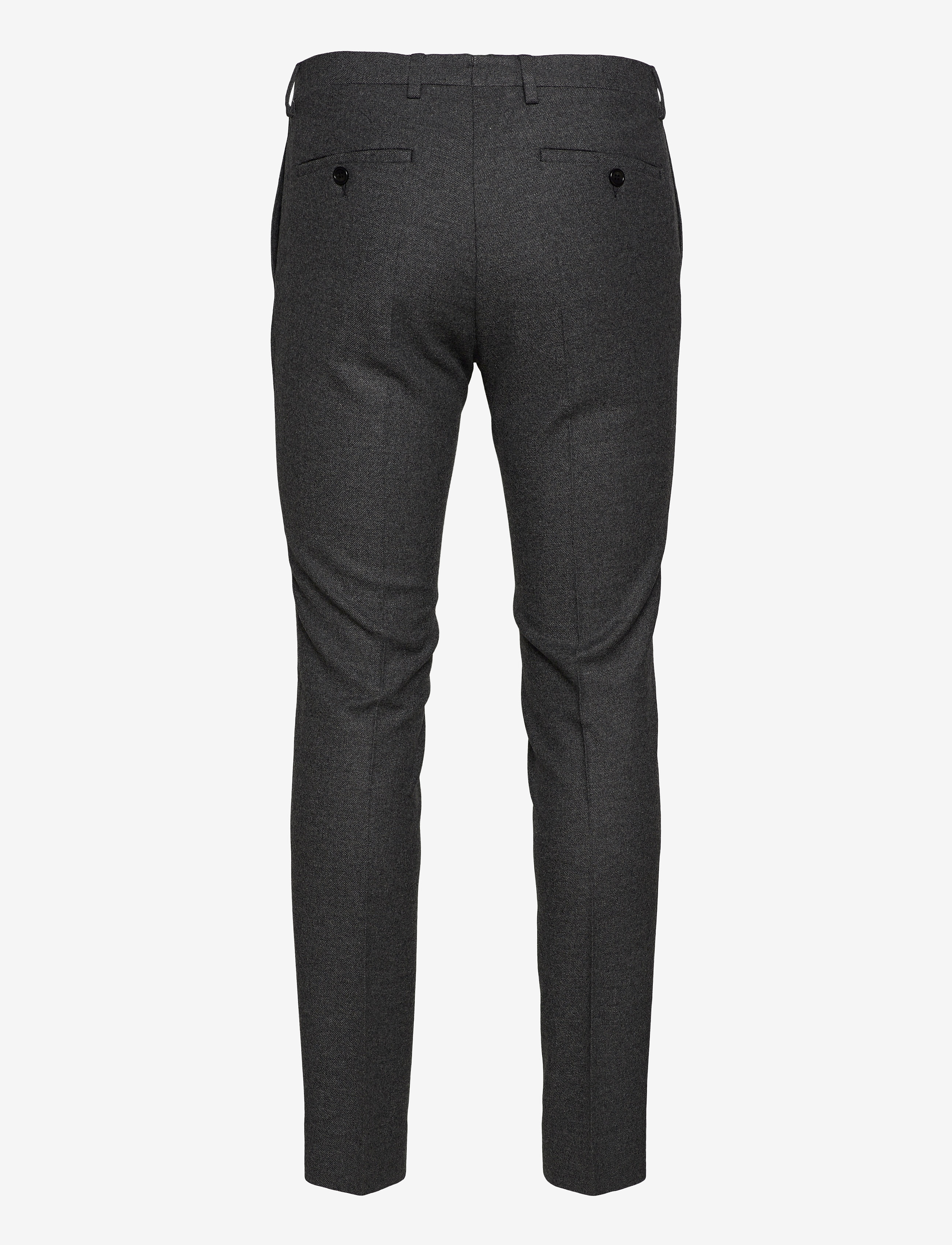 GANT - D1. SLIM FLANNEL SUIT PANT - charcoal melange - 1