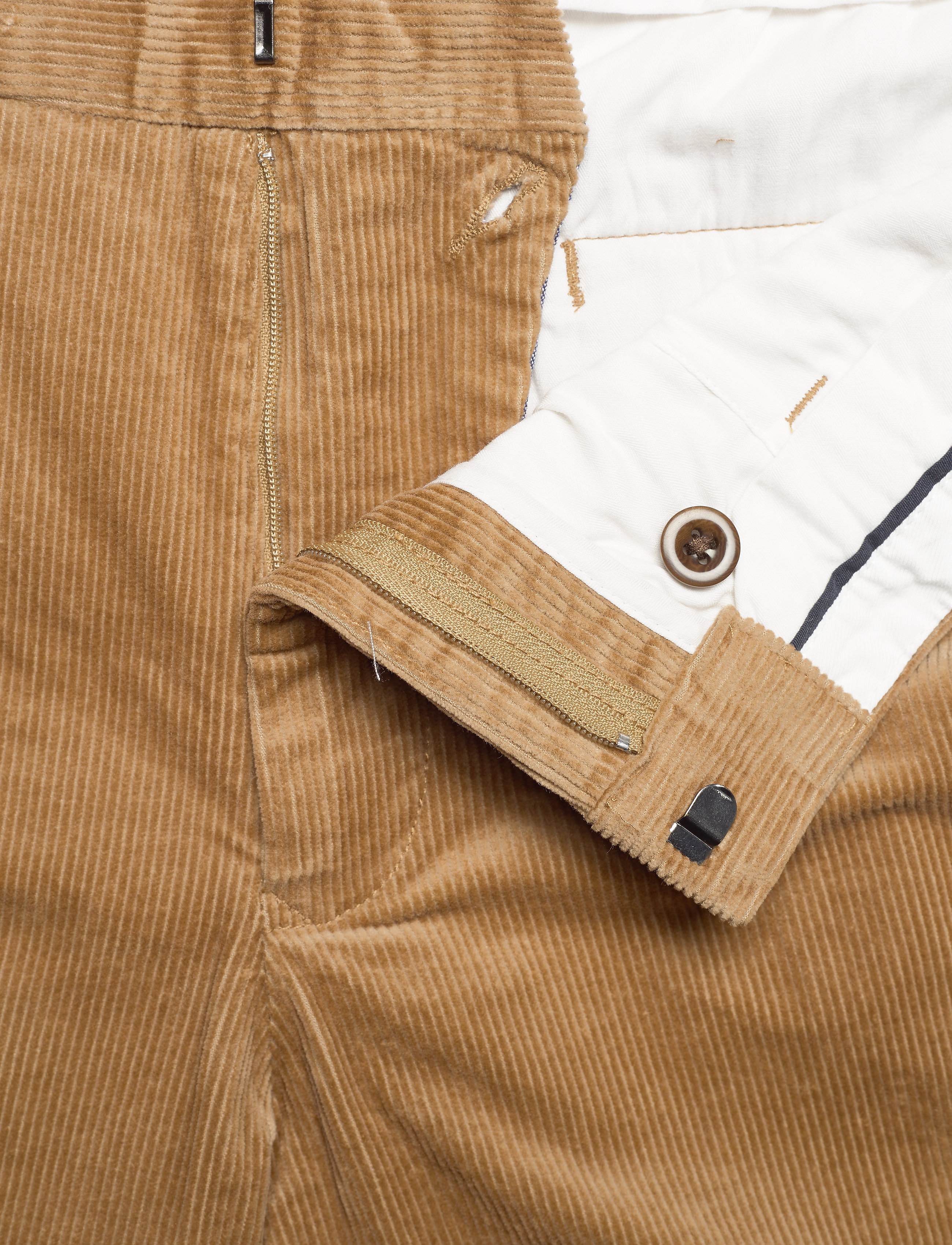 GANT - D1. SLIM CORD PANT - dark khaki - 3