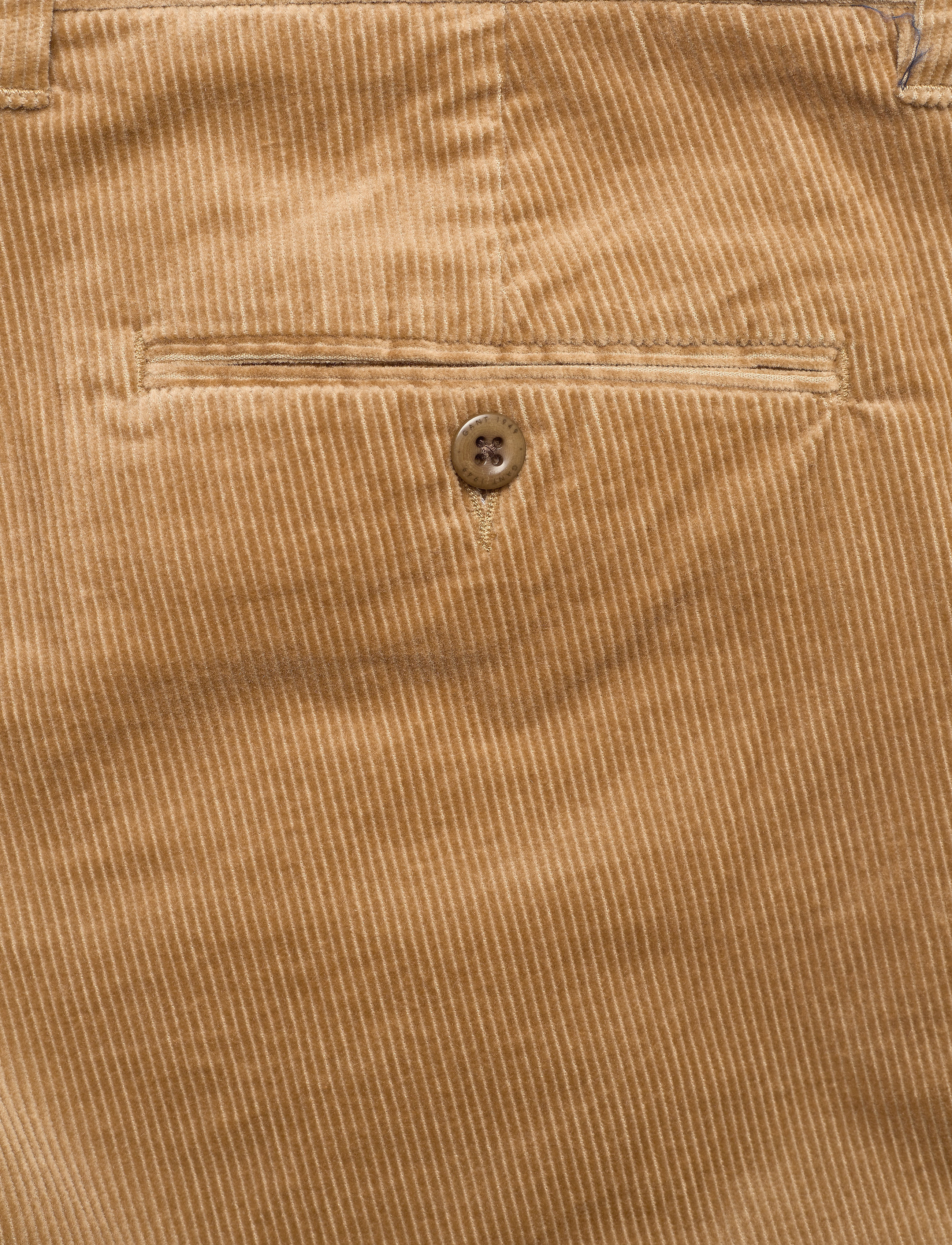 GANT - D1. SLIM CORD PANT - dark khaki - 4