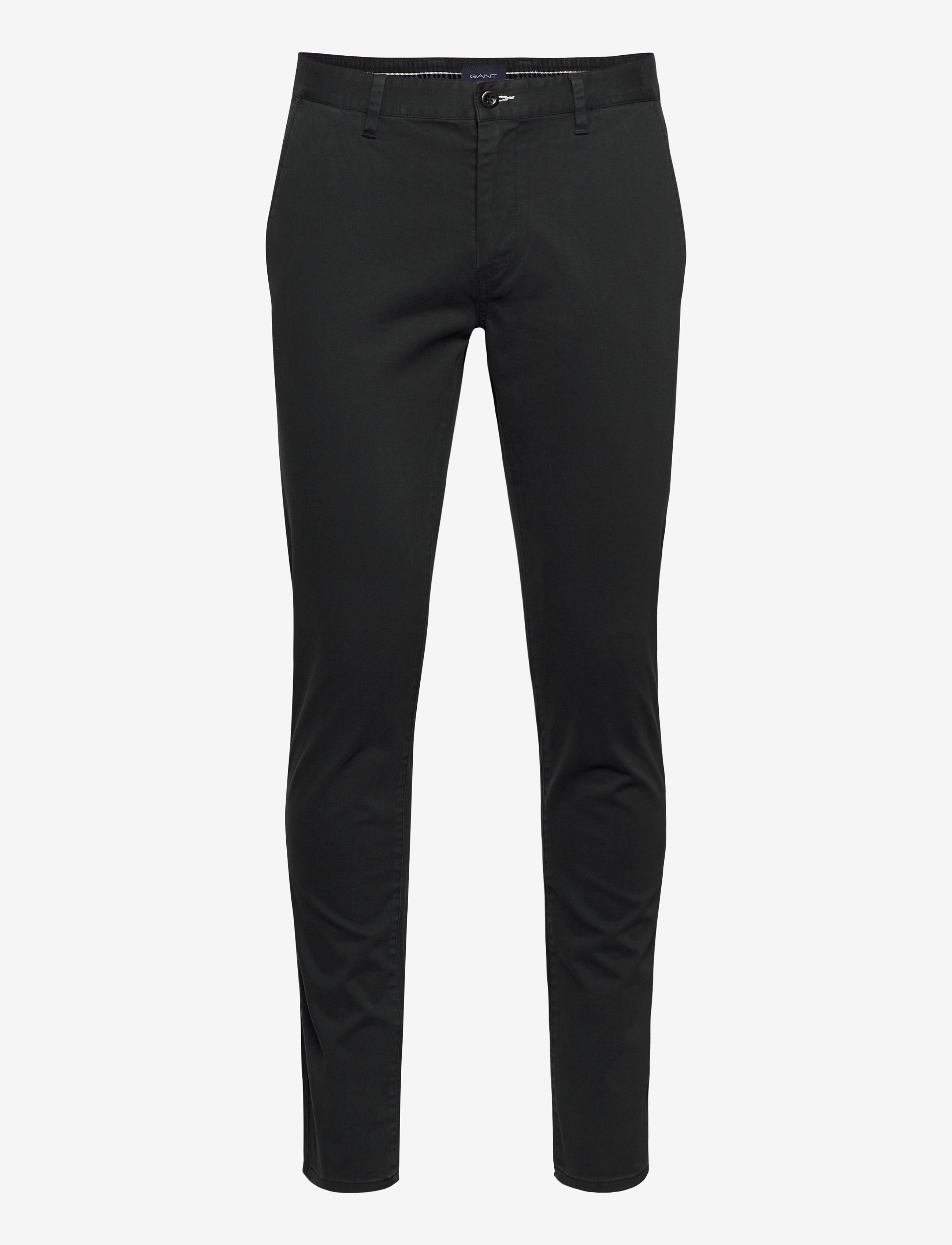GANT - D1. BRUSHED EXTRA SLIM CHINO - black - 0