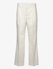 GANT - D1. PINSTRIPE PANTS - spodnie na co dzień - caulk white - 0