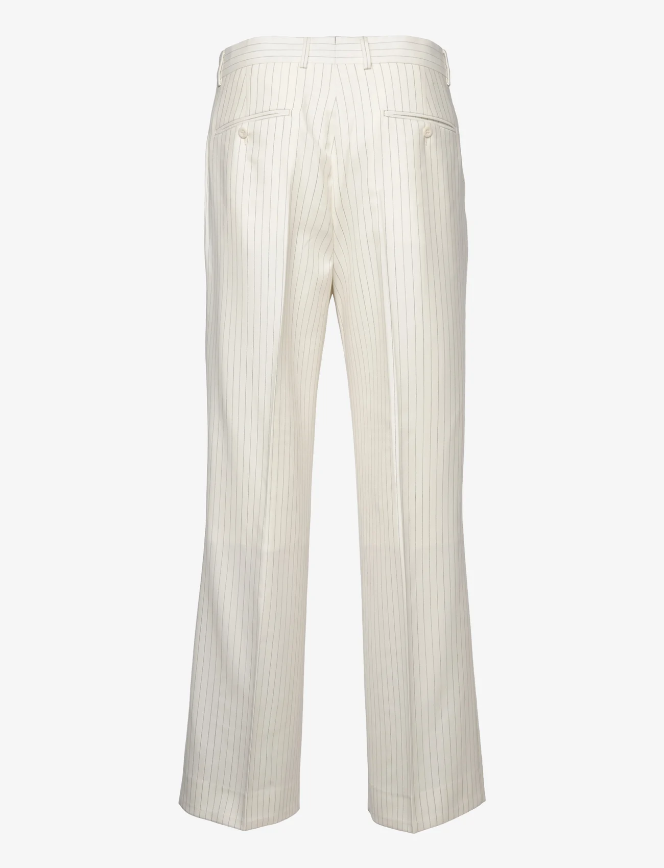GANT - D1. PINSTRIPE PANTS - casual trousers - caulk white - 1