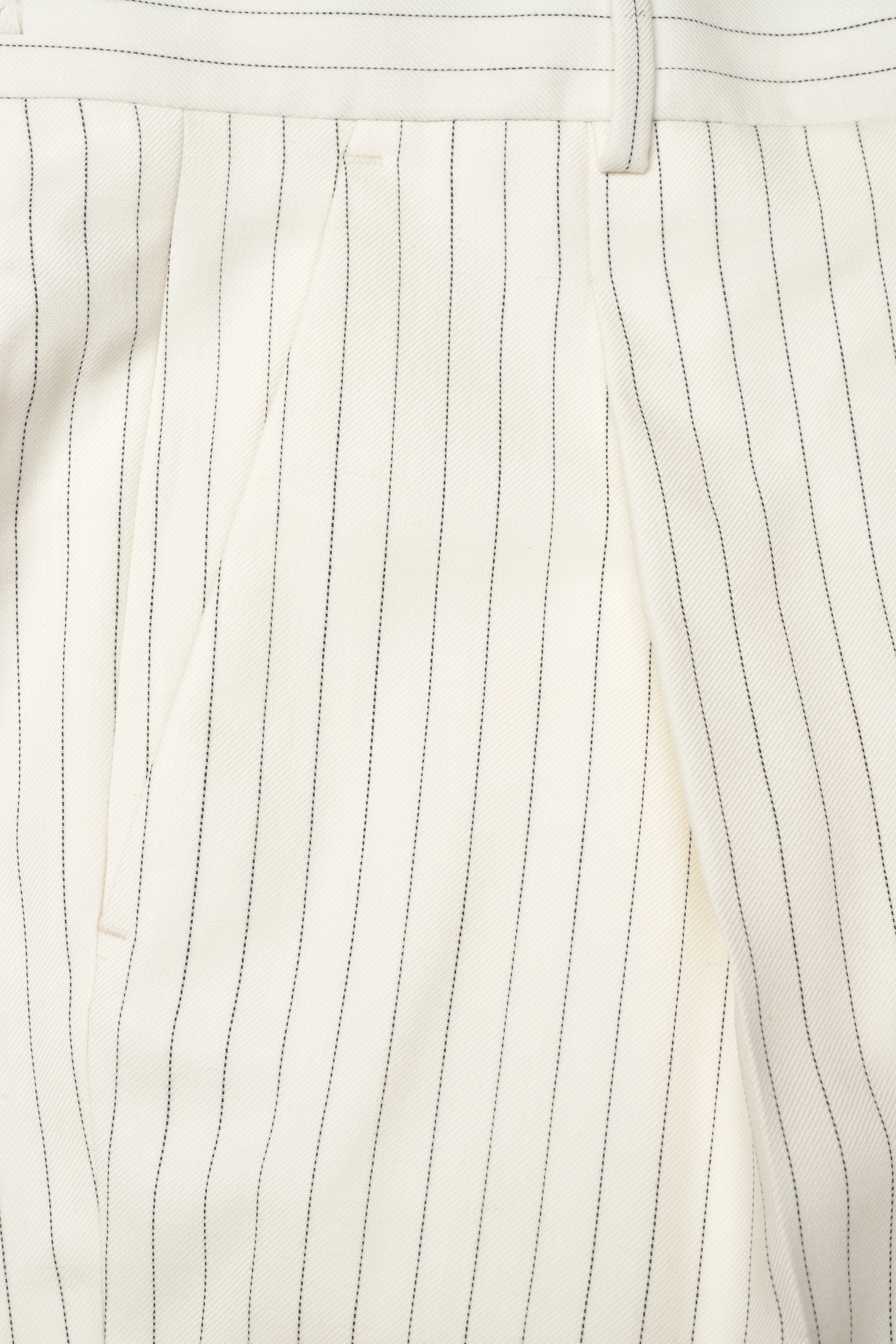 GANT - D1. PINSTRIPE PANTS - caulk white - 2