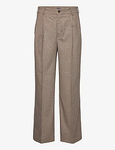 D2. PLEATED CHECKED SUIT PANT, GANT