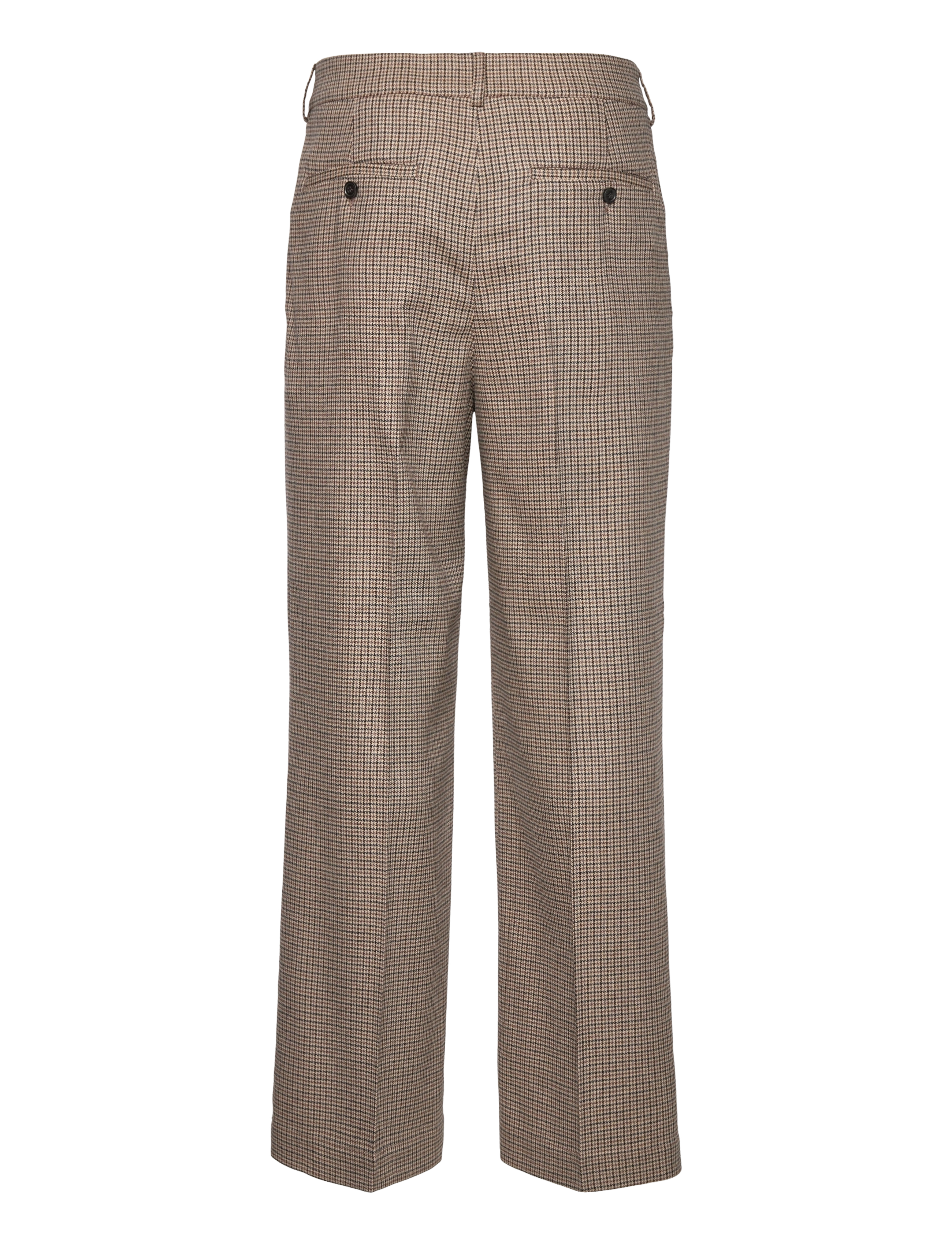 GANT - D2. PLEATED CHECKED SUIT PANT - dry sand - 1