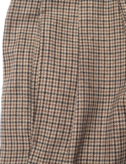 GANT - D2. PLEATED CHECKED SUIT PANT - pantalons - dry sand - 2