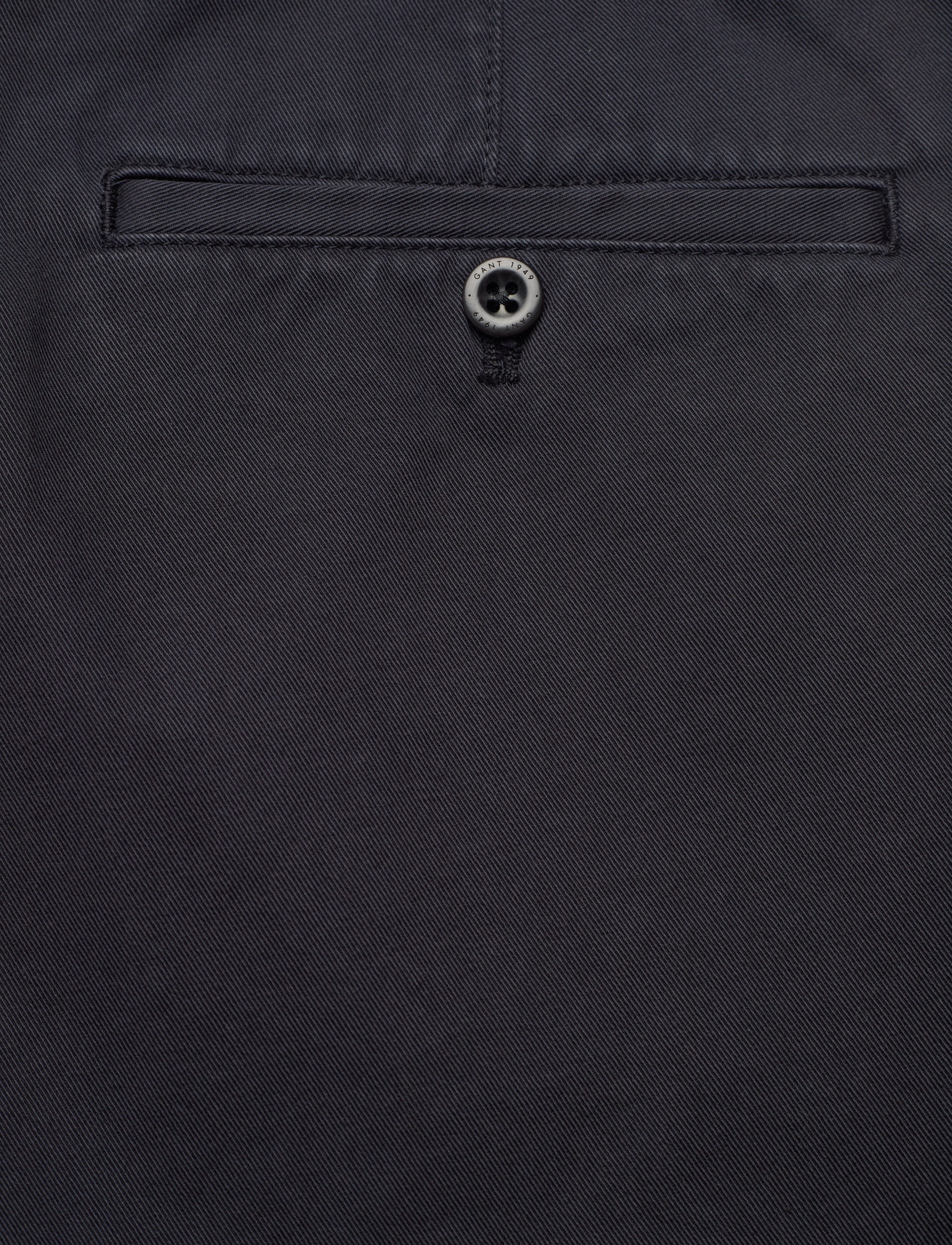 GANT - D2. WIDE COTTON TWILL CHINO - ebony black - 4