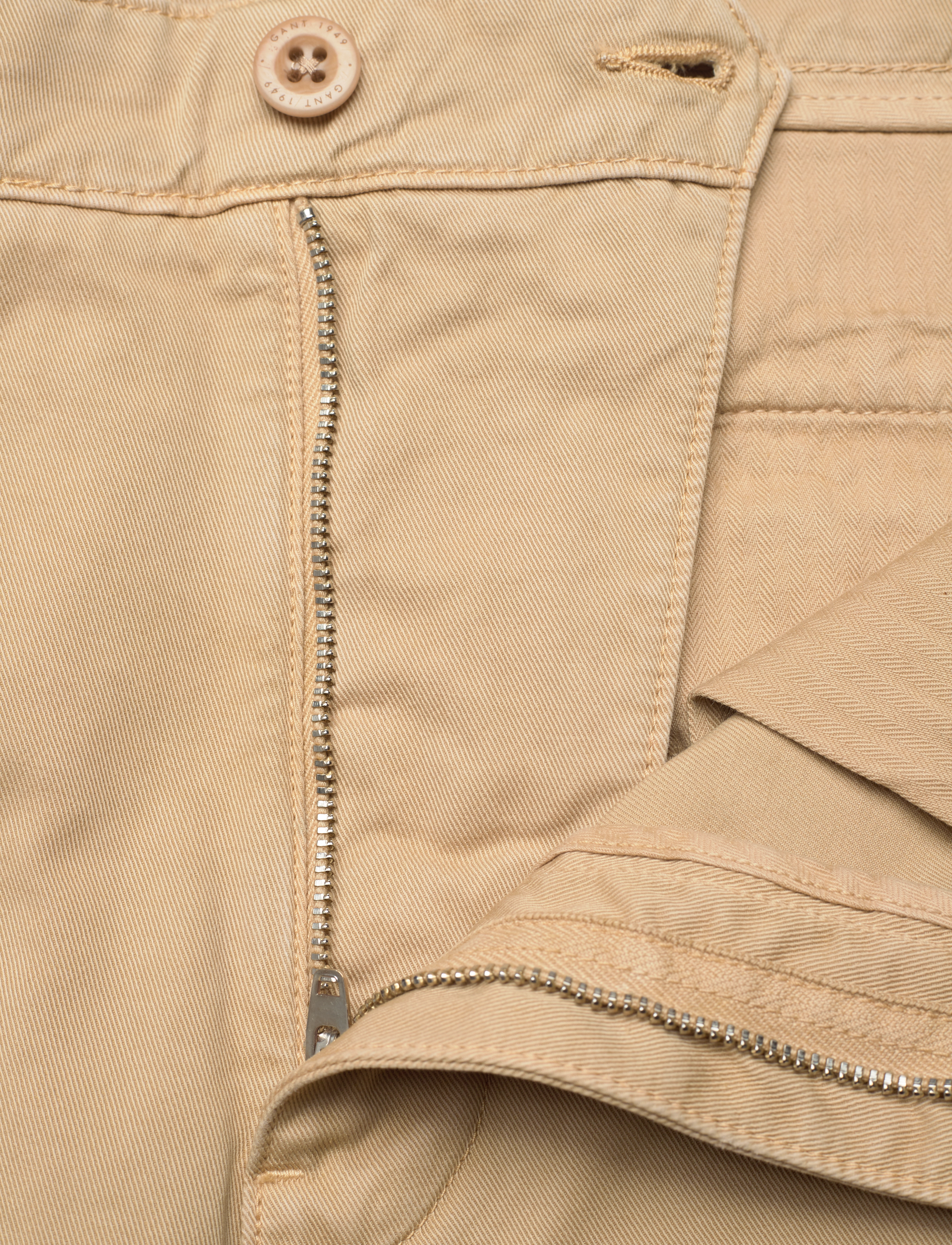 GANT - D2. WIDE COTTON TWILL CHINO - hazelwood beige - 3