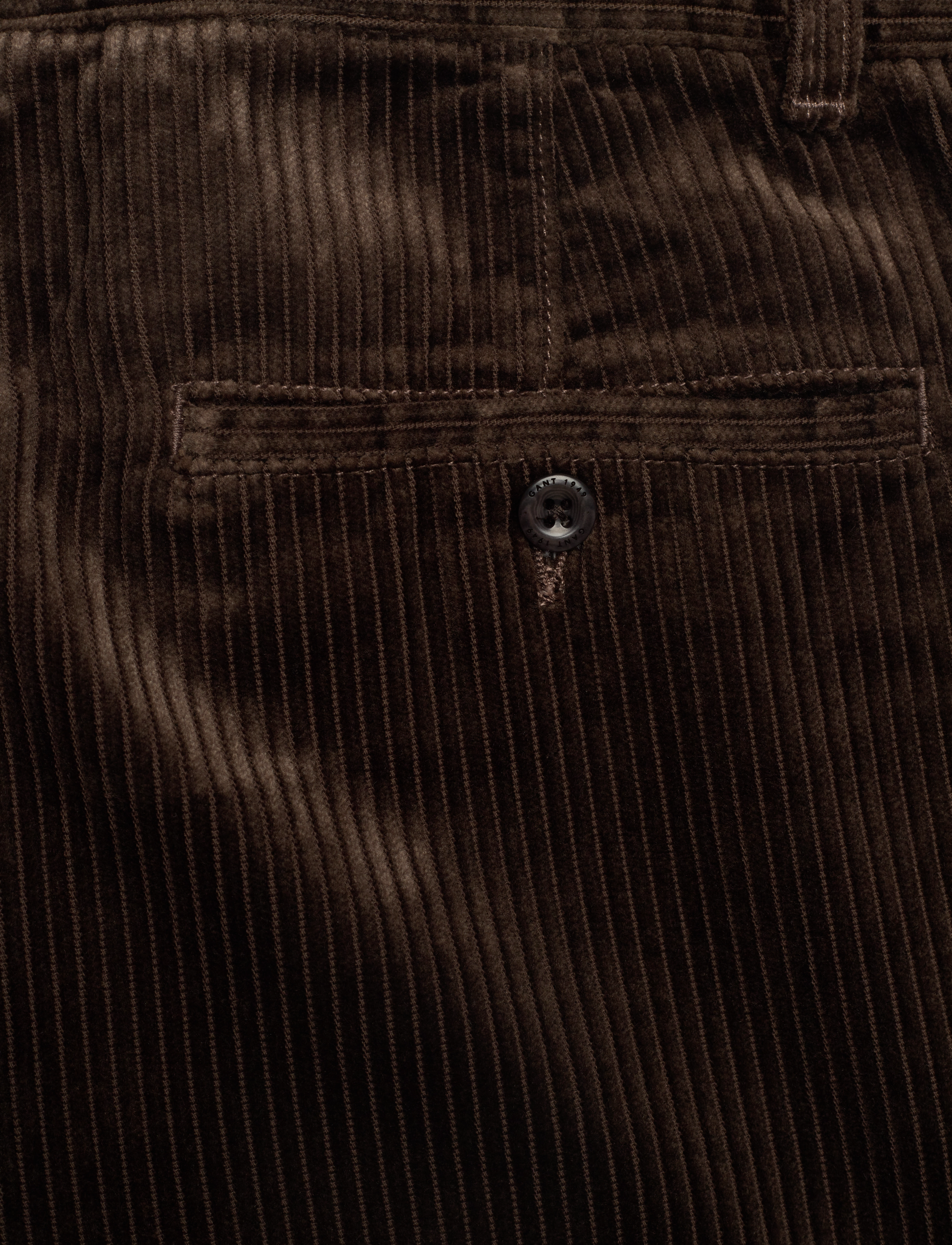 GANT - D2. WIDE VOLUME CORD PANTS - rich brown - 4