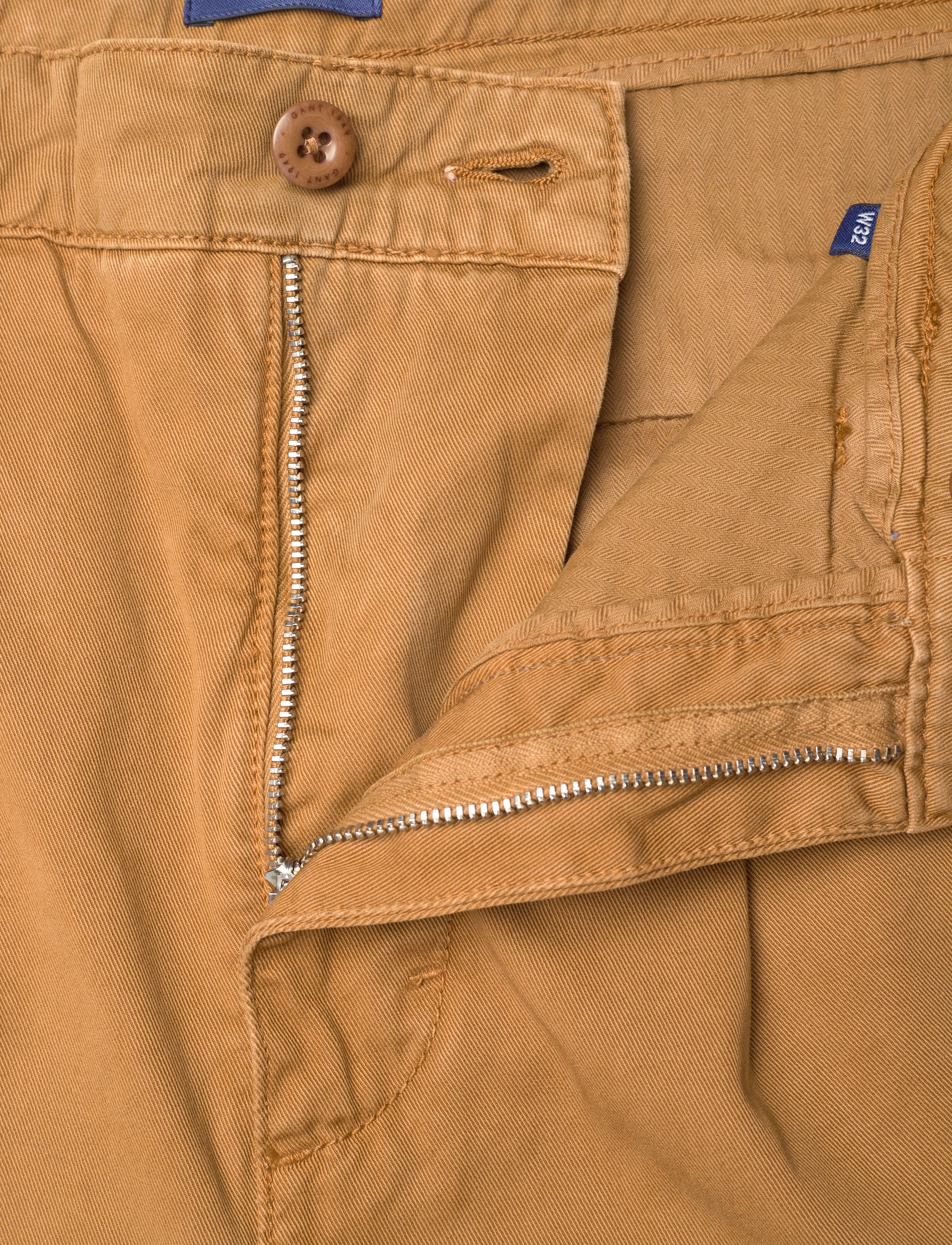 GANT - D1. PLEATED CHINOS - dark suede brown - 3