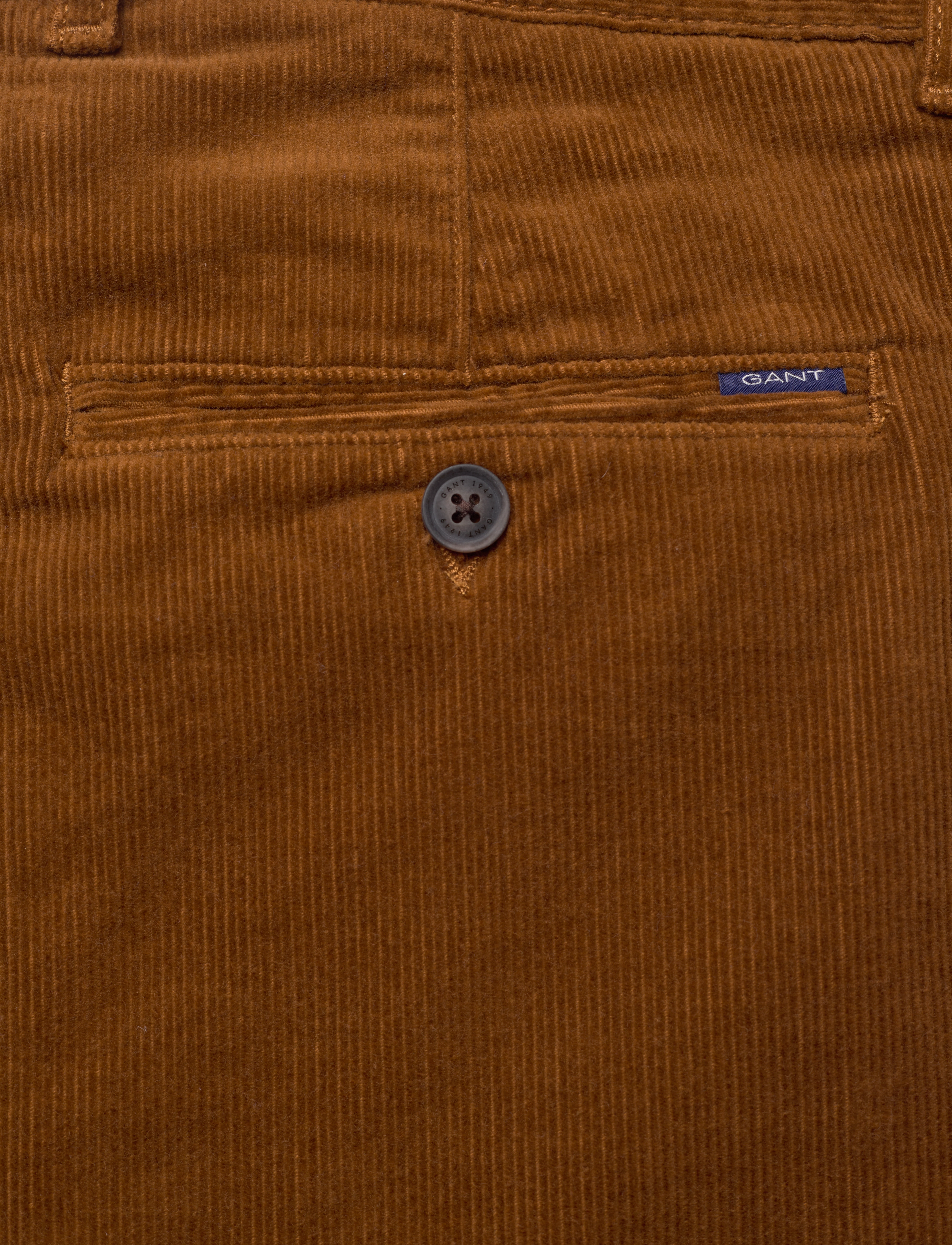 GANT - D1. ALLISTER CORD CHINOS - dark suede brown - 4