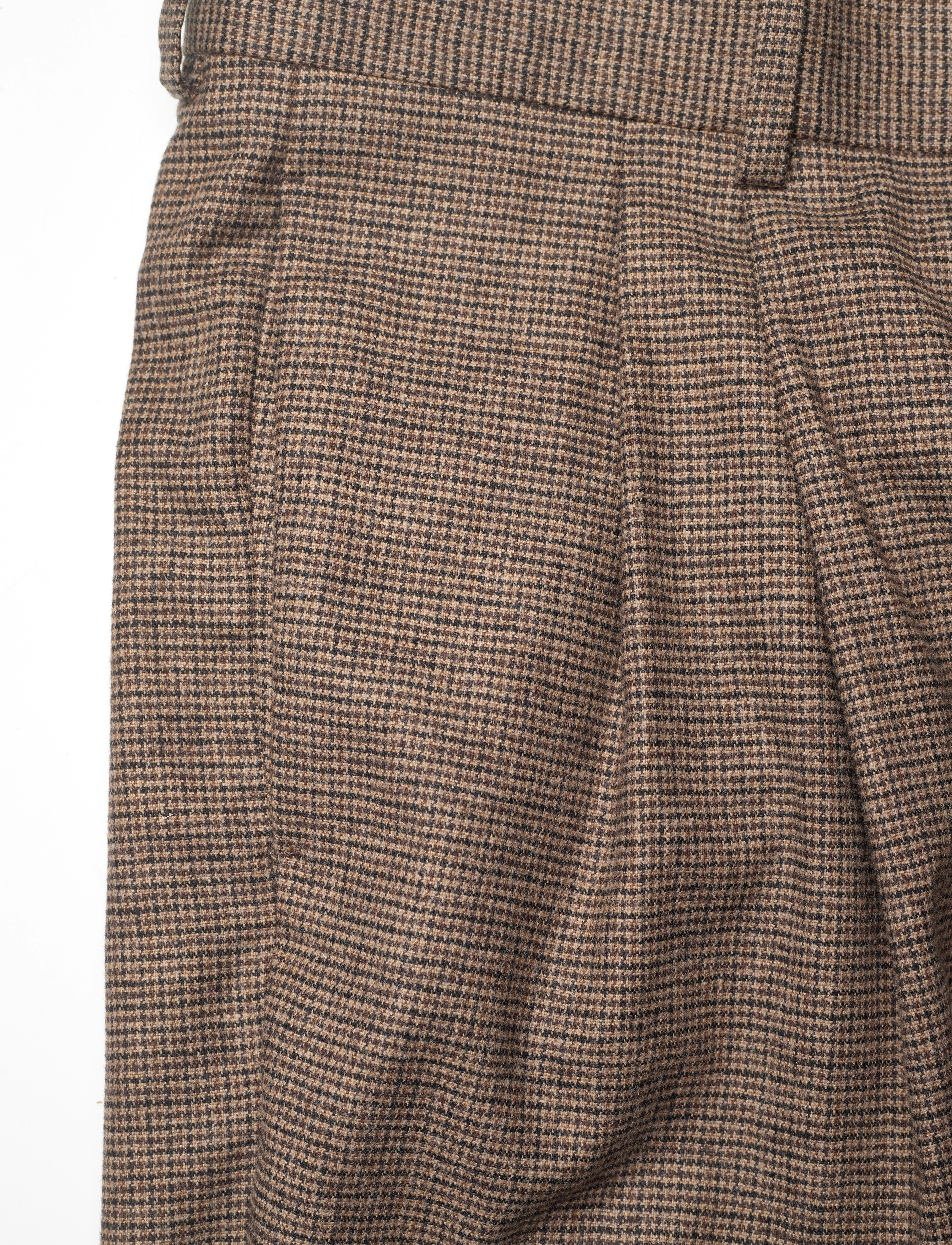 GANT - D2. HOUNDSTOOTH CHECK SUIT PANTS - rich brown - 2