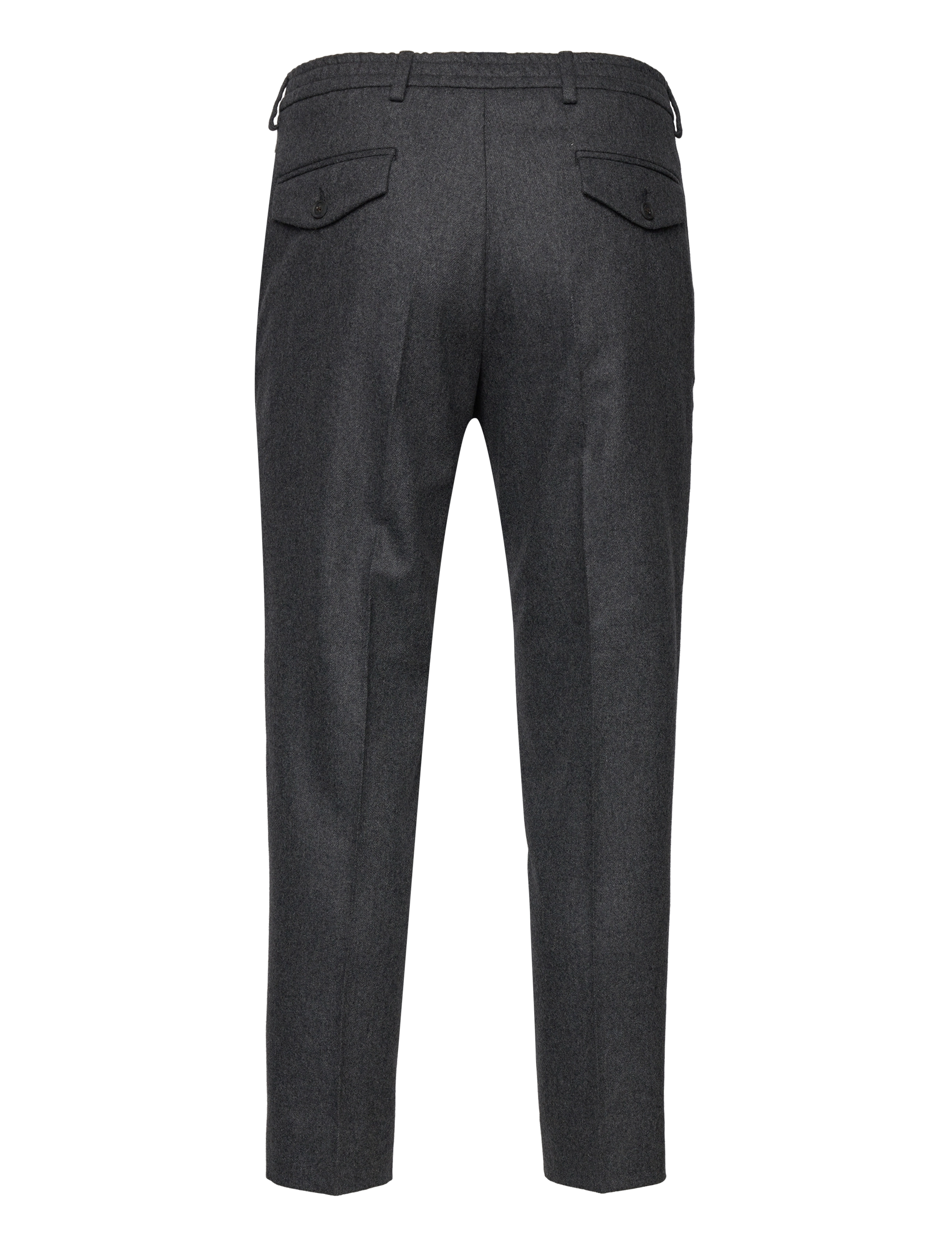 GANT - D1. FLANNEL SUIT PANTS - charcoal melange - 1