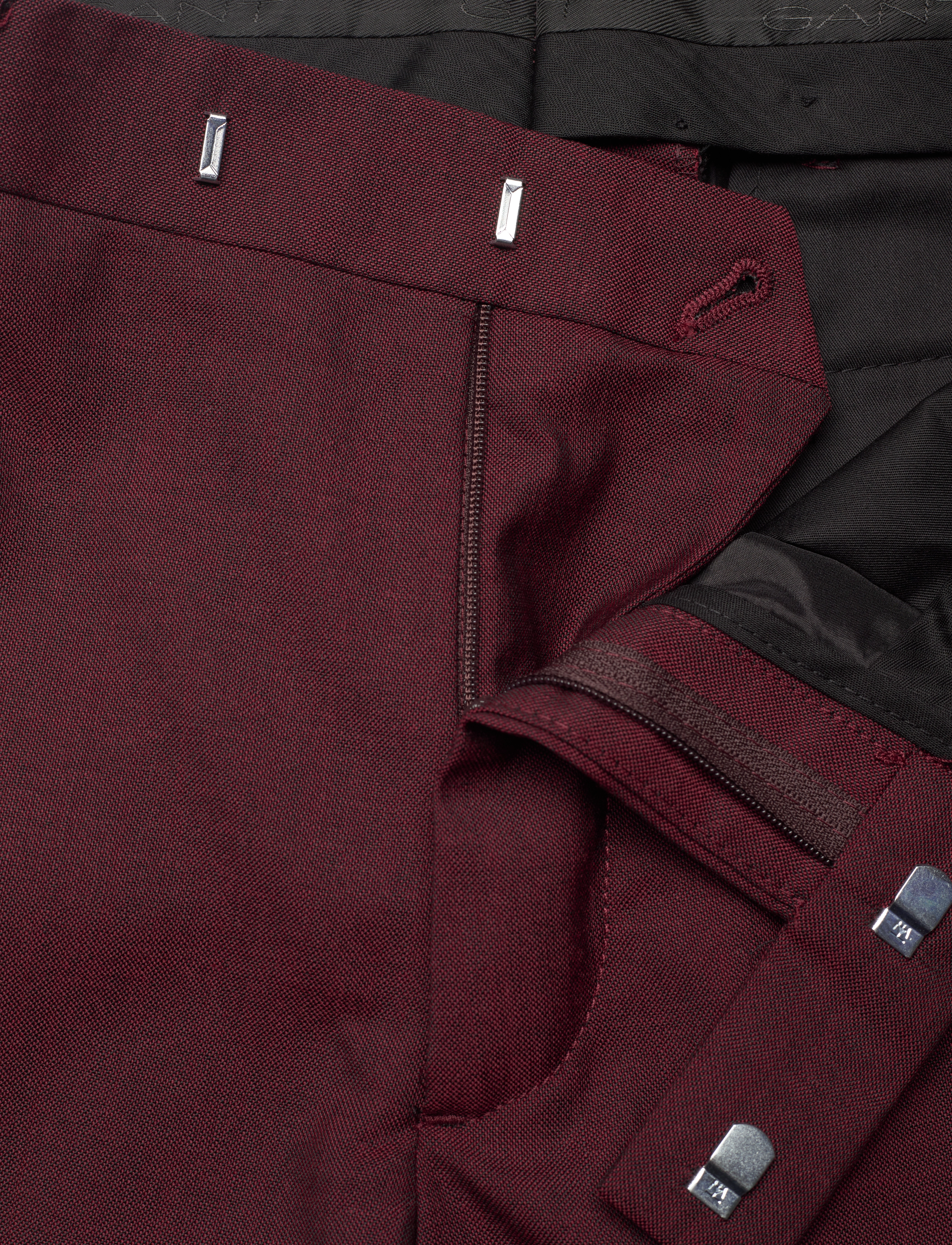 GANT - D2. HALLDEN COLOR SUIT PANTS - plumped red - 3