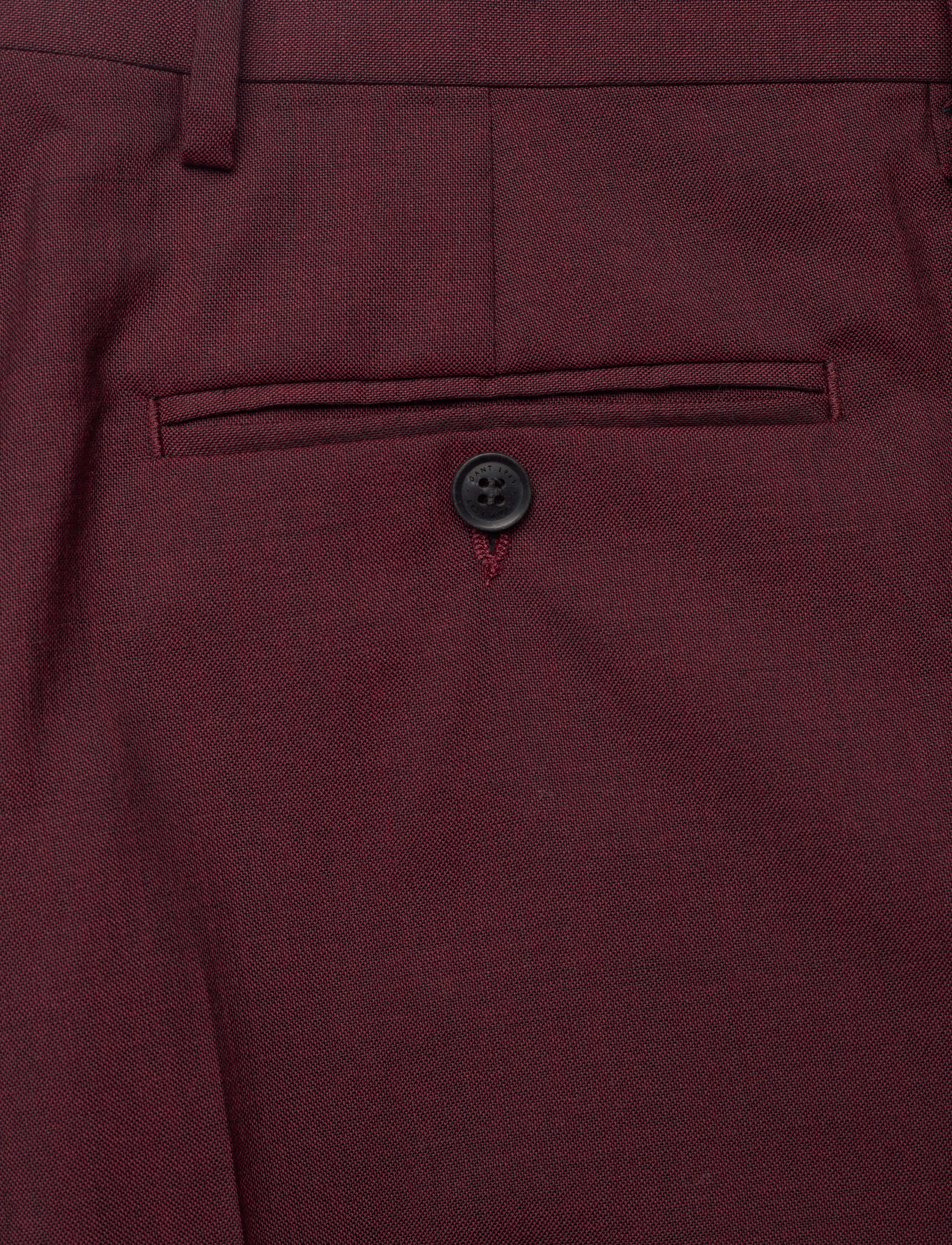 GANT - D2. HALLDEN COLOR SUIT PANTS - plumped red - 4
