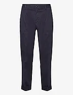 RELAXED TAPERED COTTON SUIT PANTS - EVENING BLUE