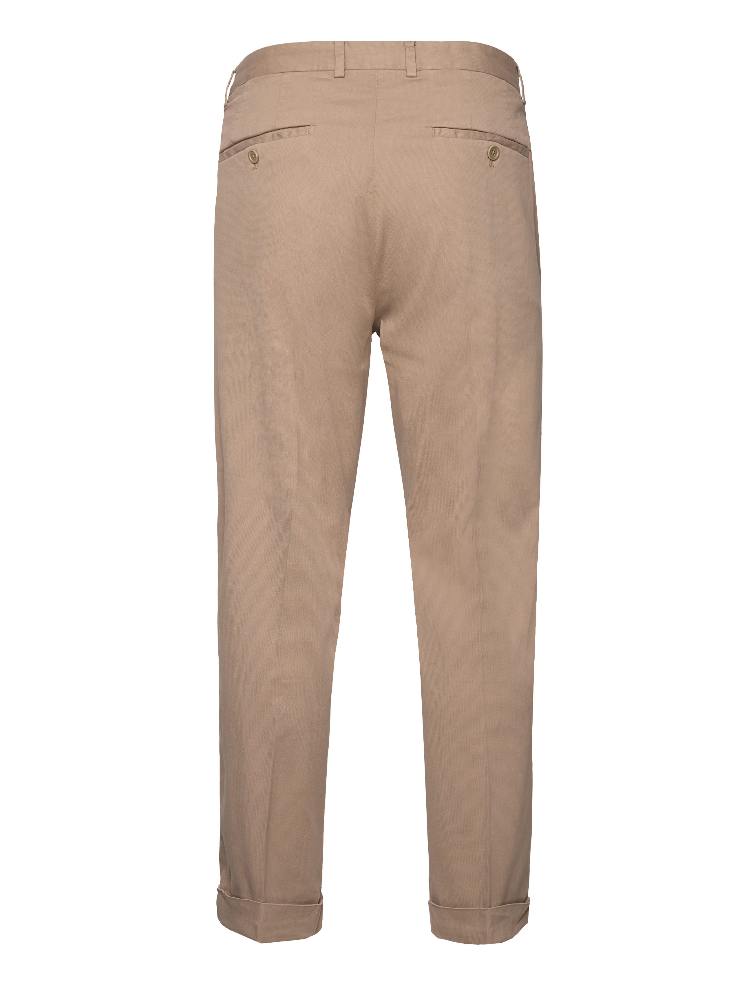 GANT - RELAXED TAPERED COTTON SUIT PANTS - taupe beige - 1