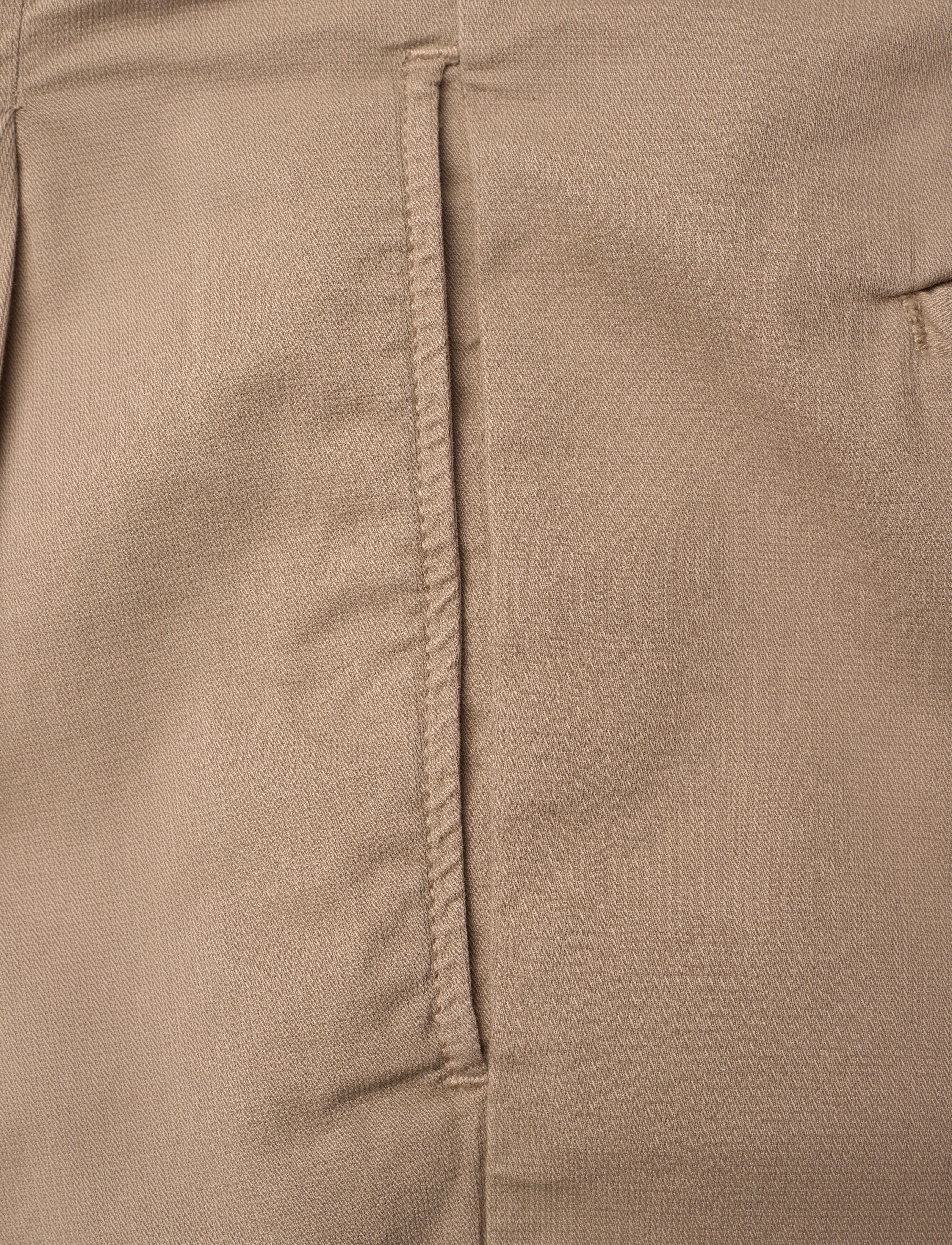 GANT - RELAXED TAPERED COTTON SUIT PANTS - taupe beige - 2
