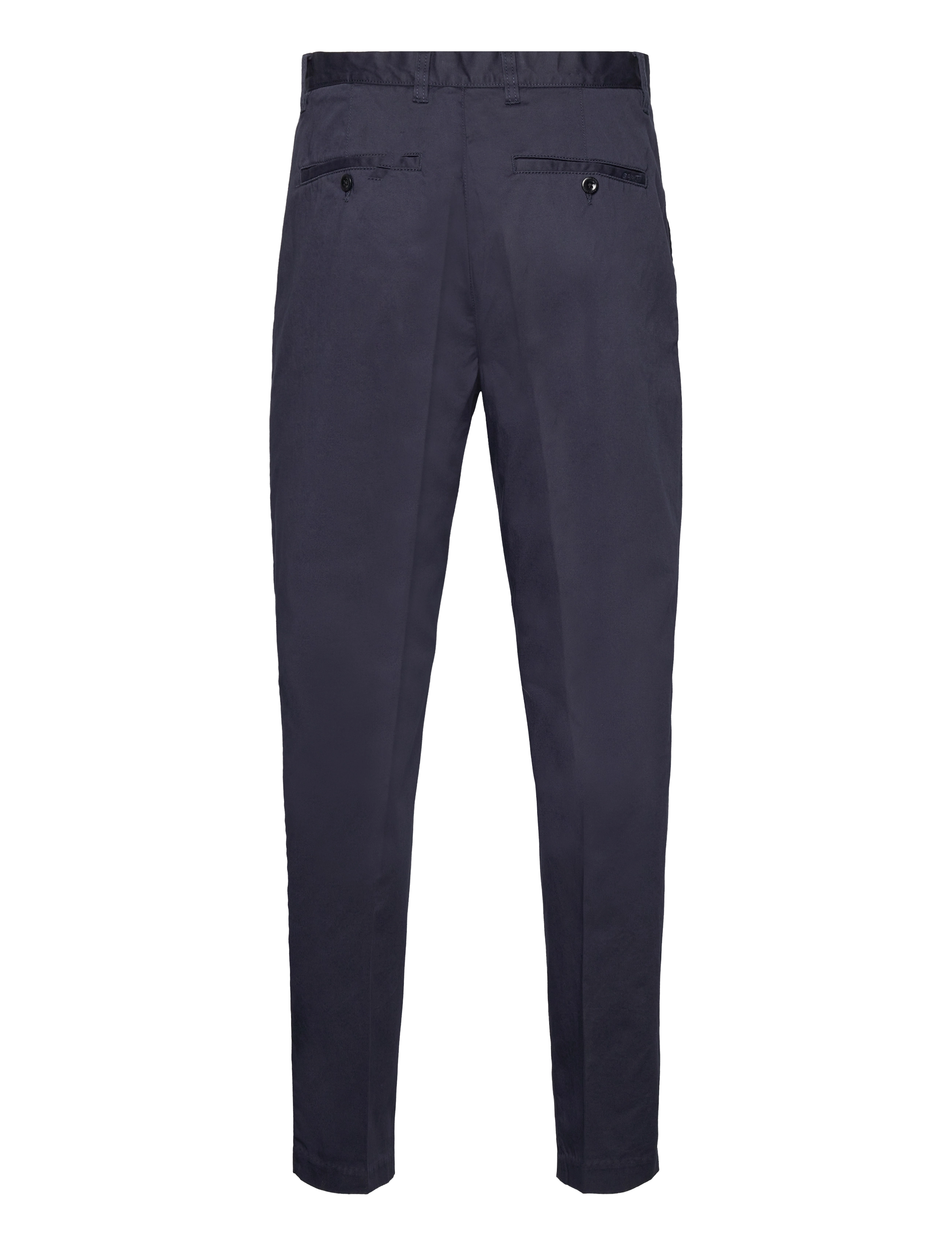 GANT - SLIM TAPERED PLEATED TWILL CHINOS - marine - 1