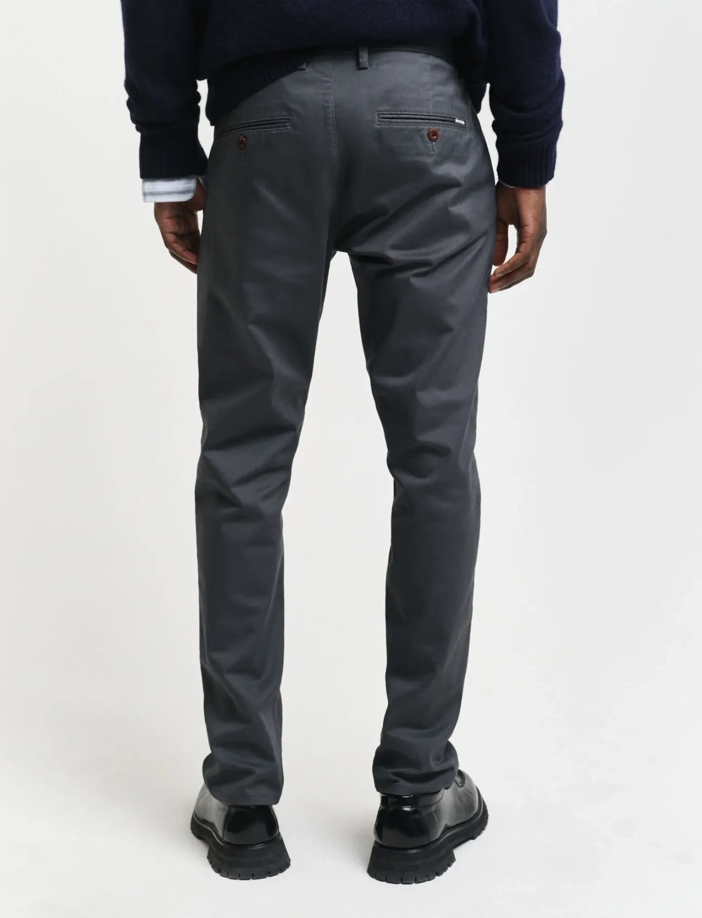 Gant - SLIM CHINOS - chinos - antracite - 3