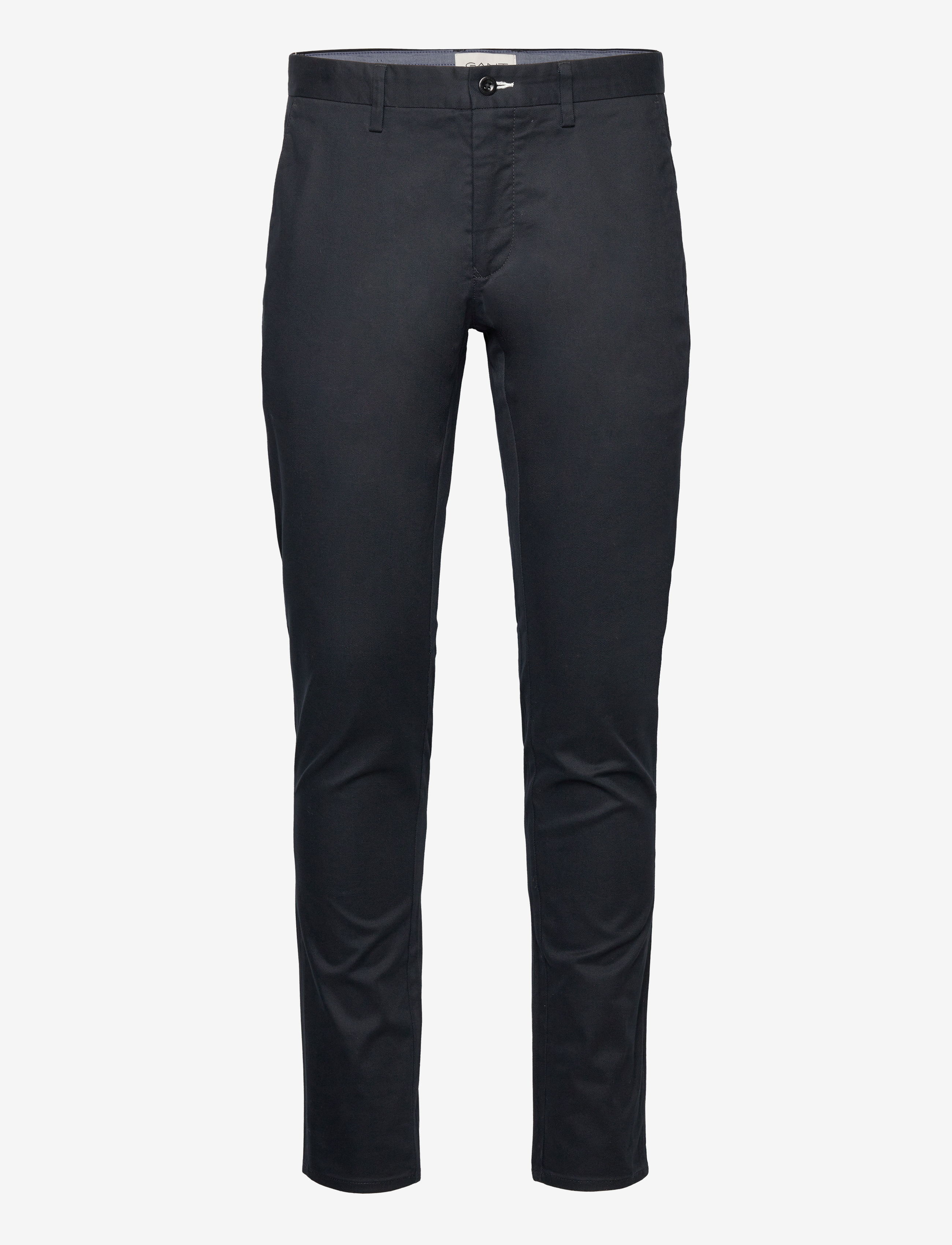 Gant SLIM CHINOS - Bukser - BLACK / black