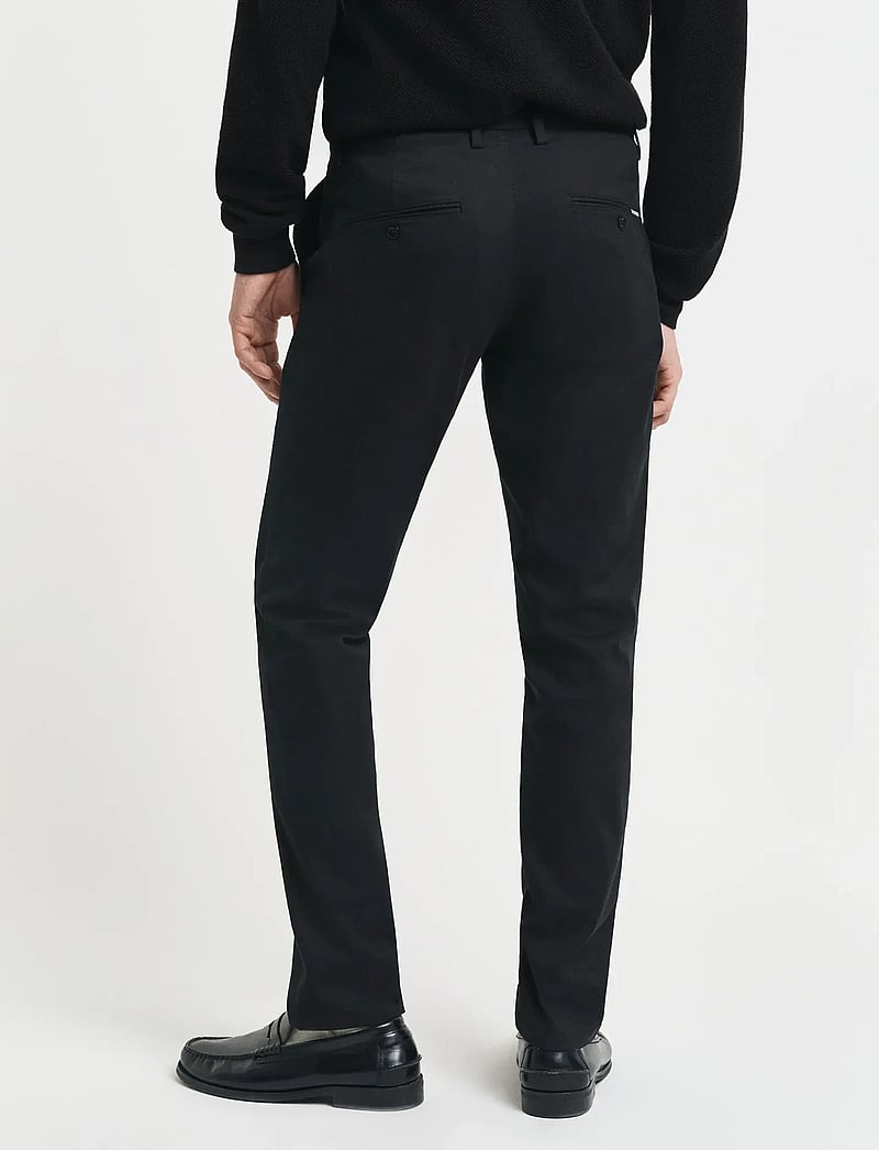 GANT - SLIM CHINOS - chinos - black - 3