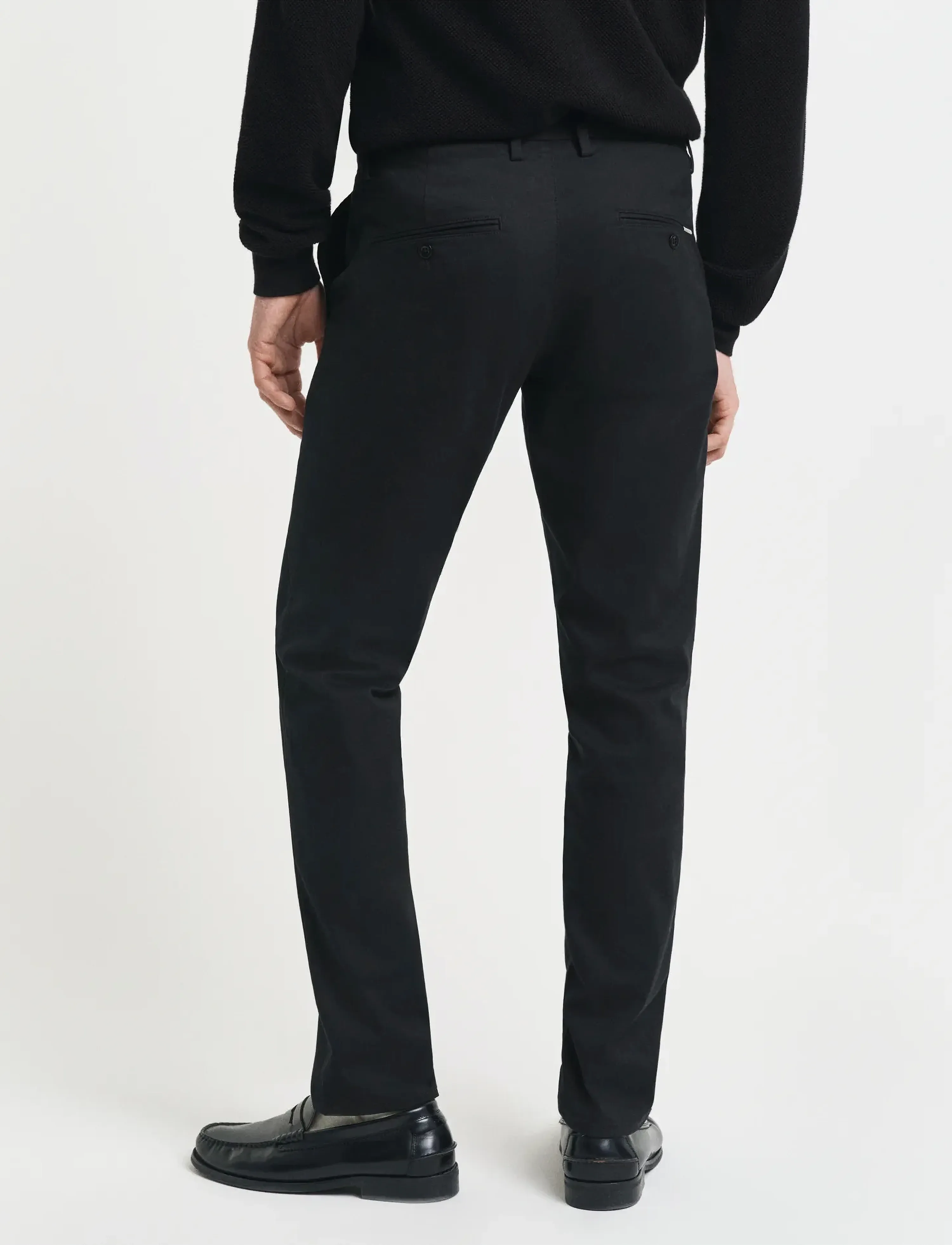 Gant - SLIM CHINOS - chinos - black - 3