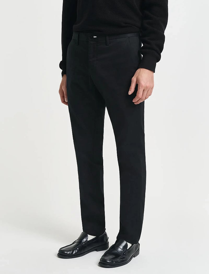 GANT - SLIM CHINOS - chinos - black - 4