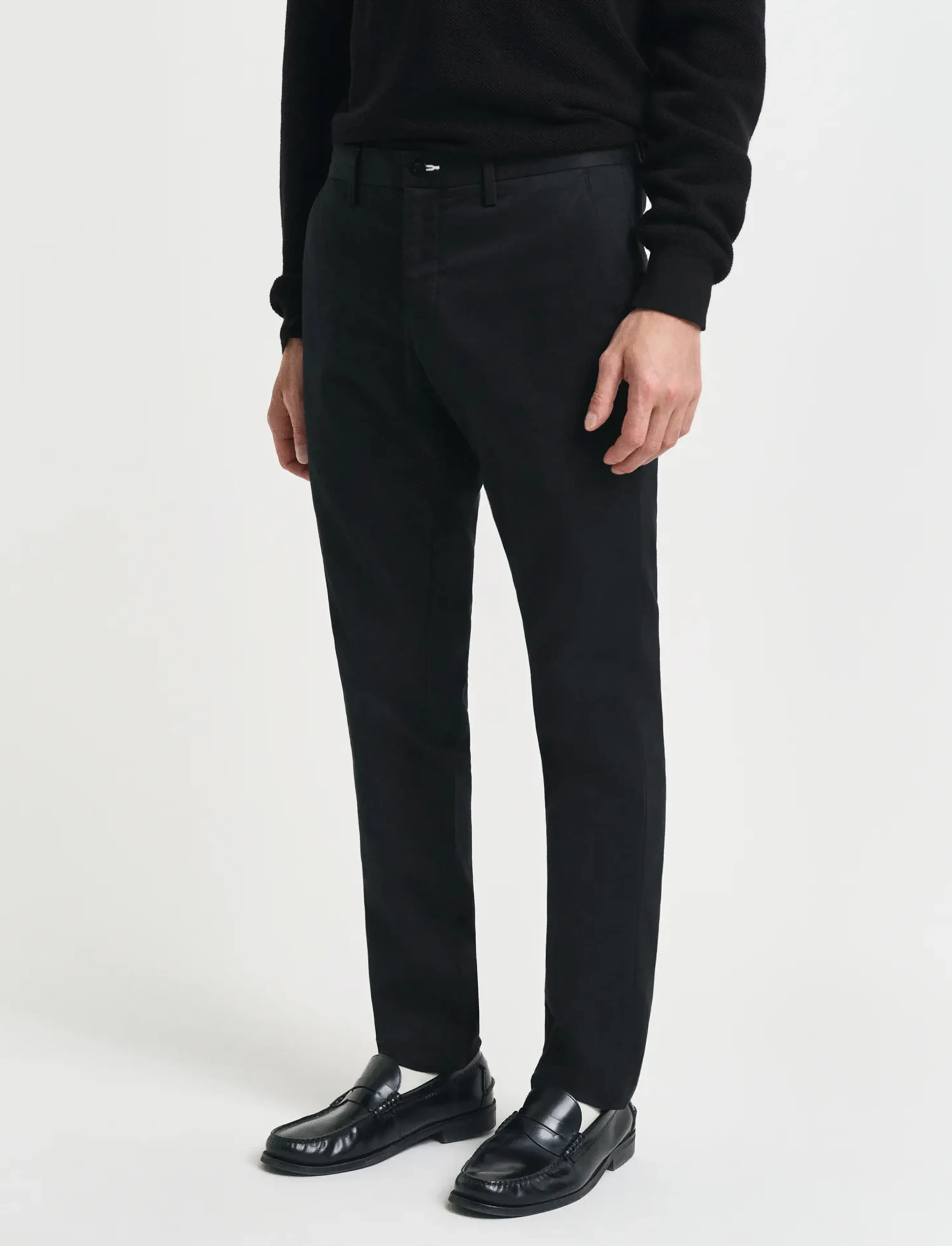 Gant - SLIM CHINOS - chinos - black - 4