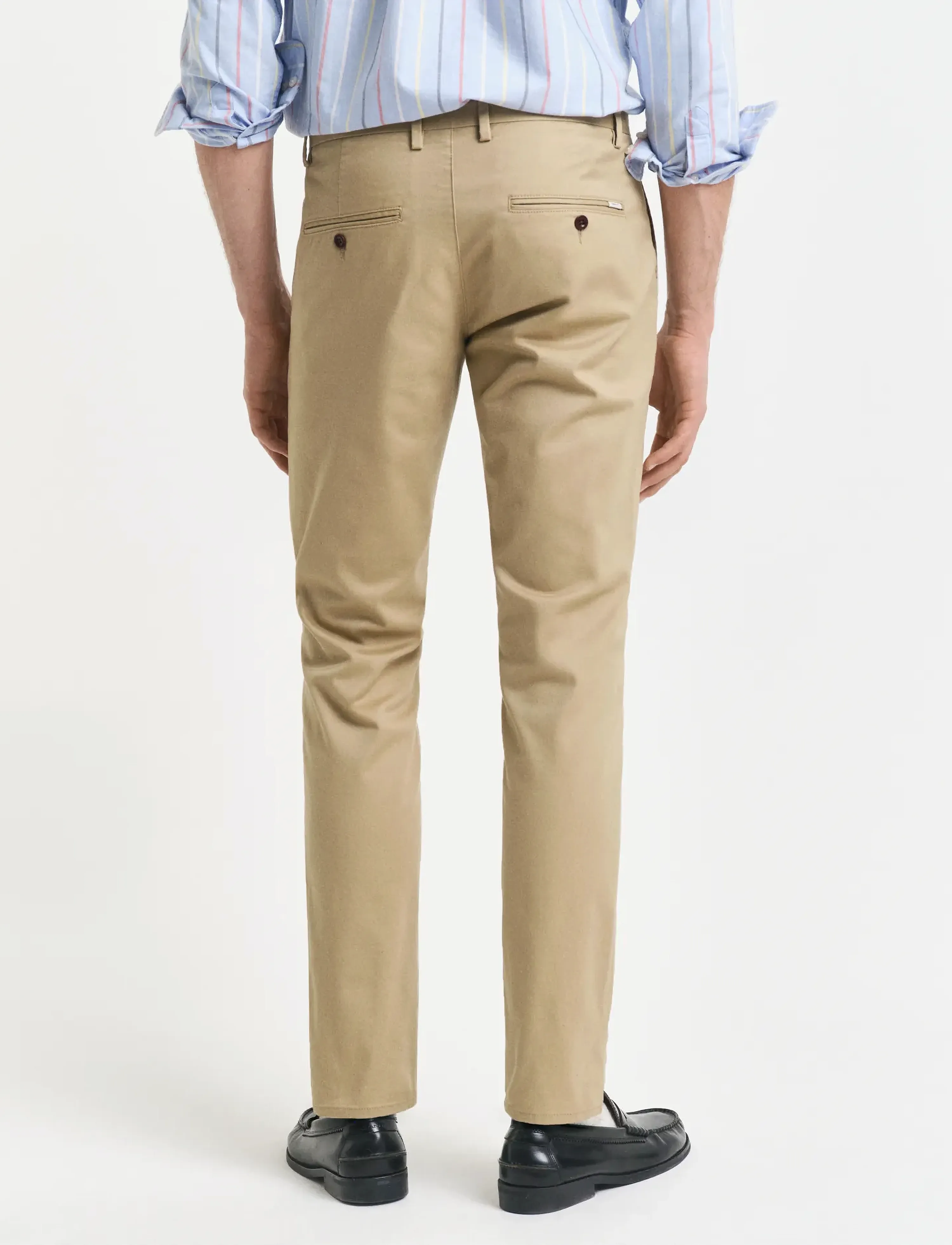 Gant - SLIM CHINOS - chino püksid - dark khaki - 3