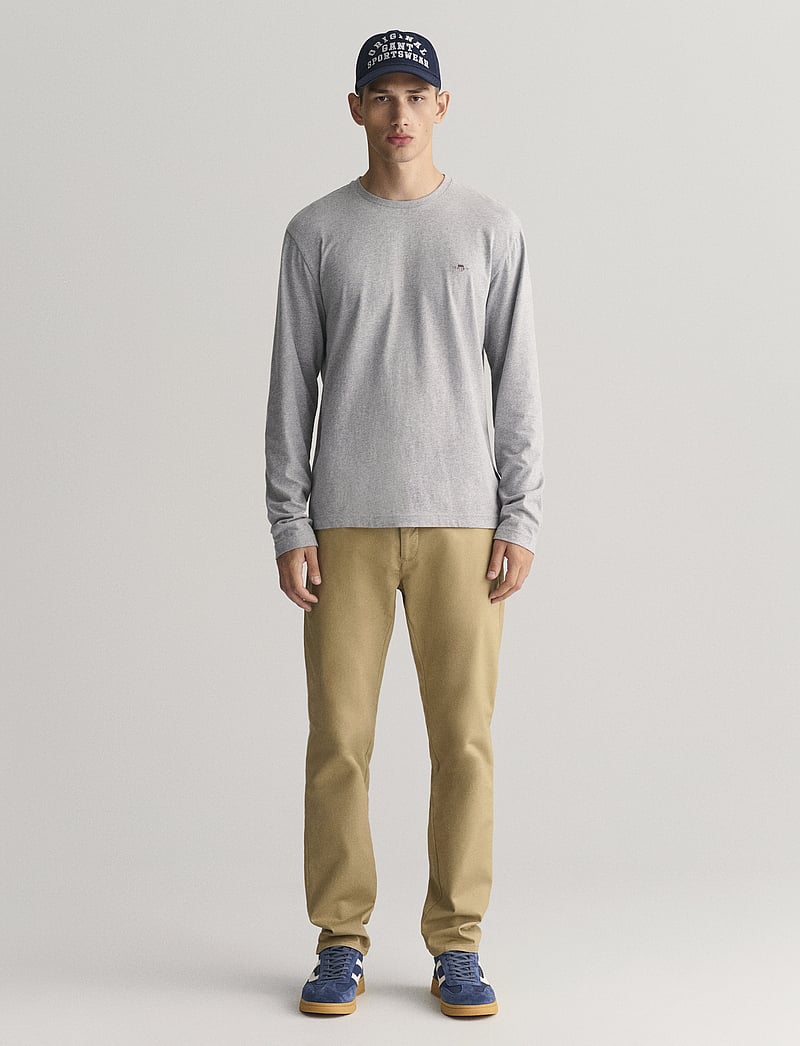 GANT - SLIM CHINOS - chinos - dark khaki - 5