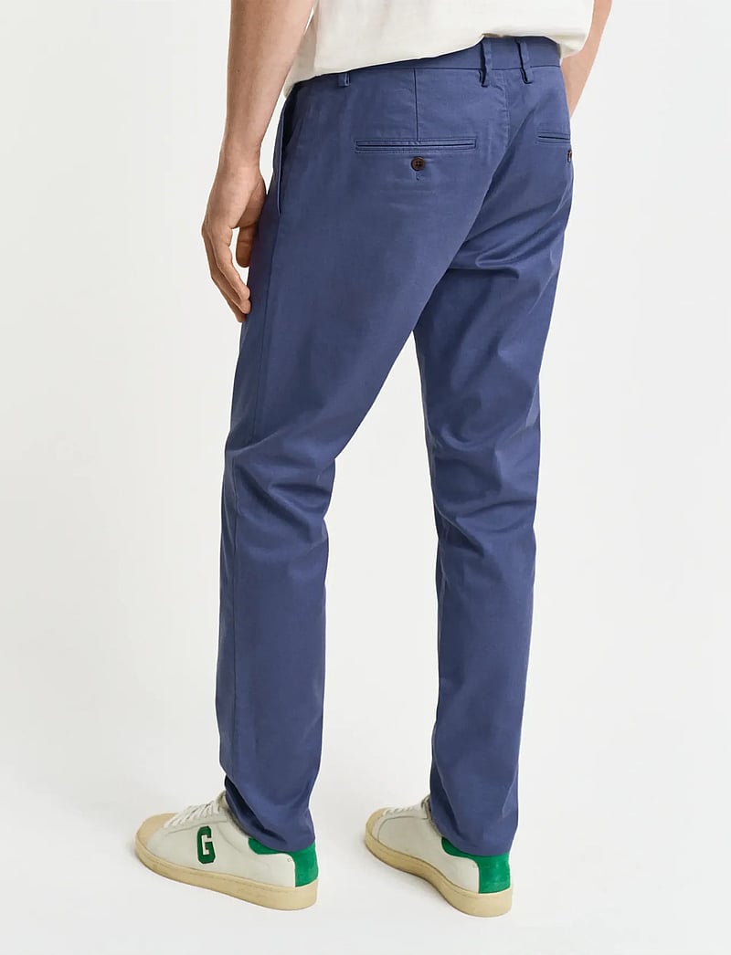 GANT - SLIM CHINOS - chinos - dusty navy - 3