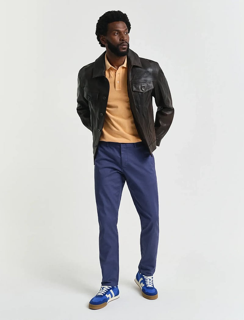 GANT - SLIM CHINOS - chinos - dusty navy - 5
