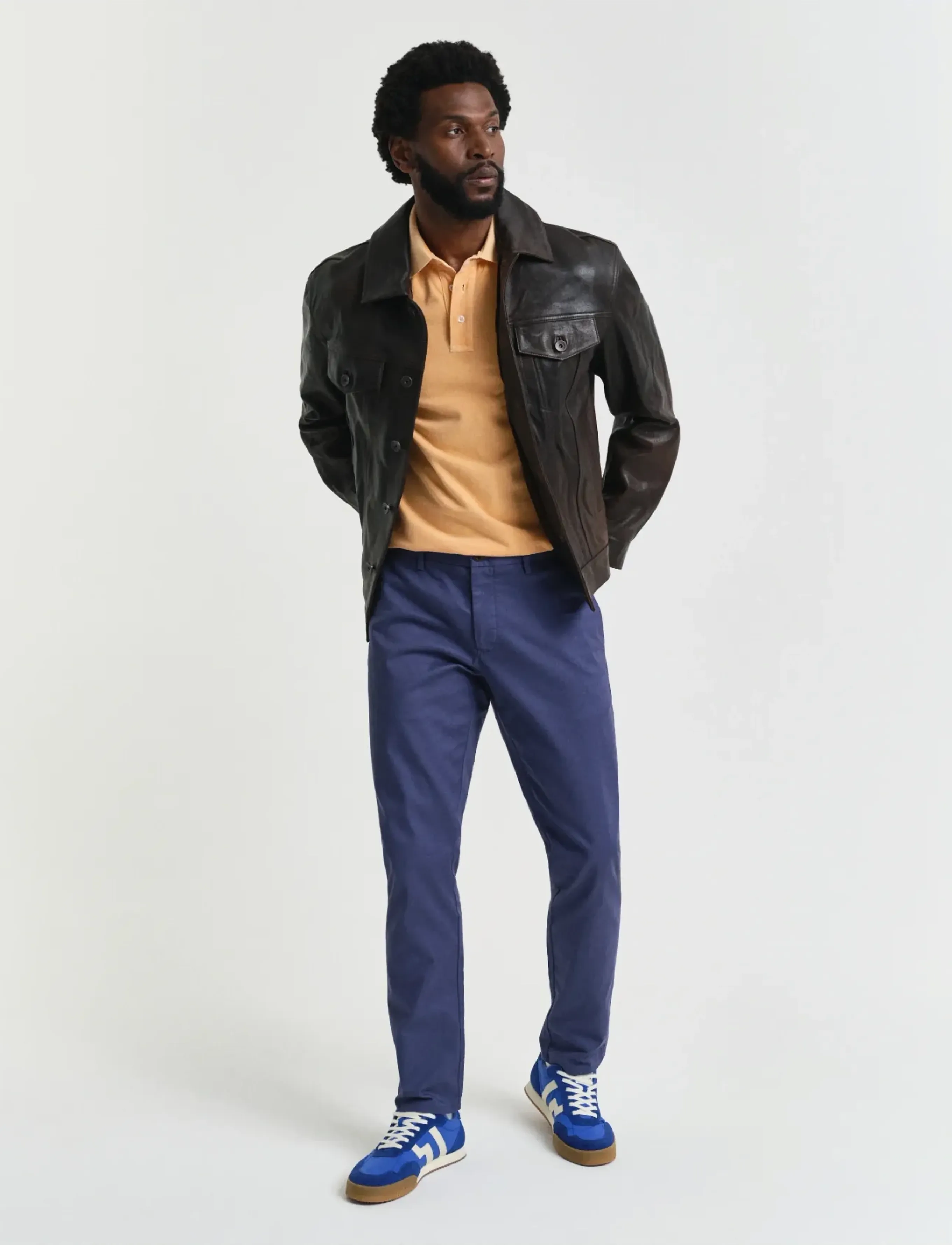Gant - SLIM CHINOS - chinos - dusty navy - 5