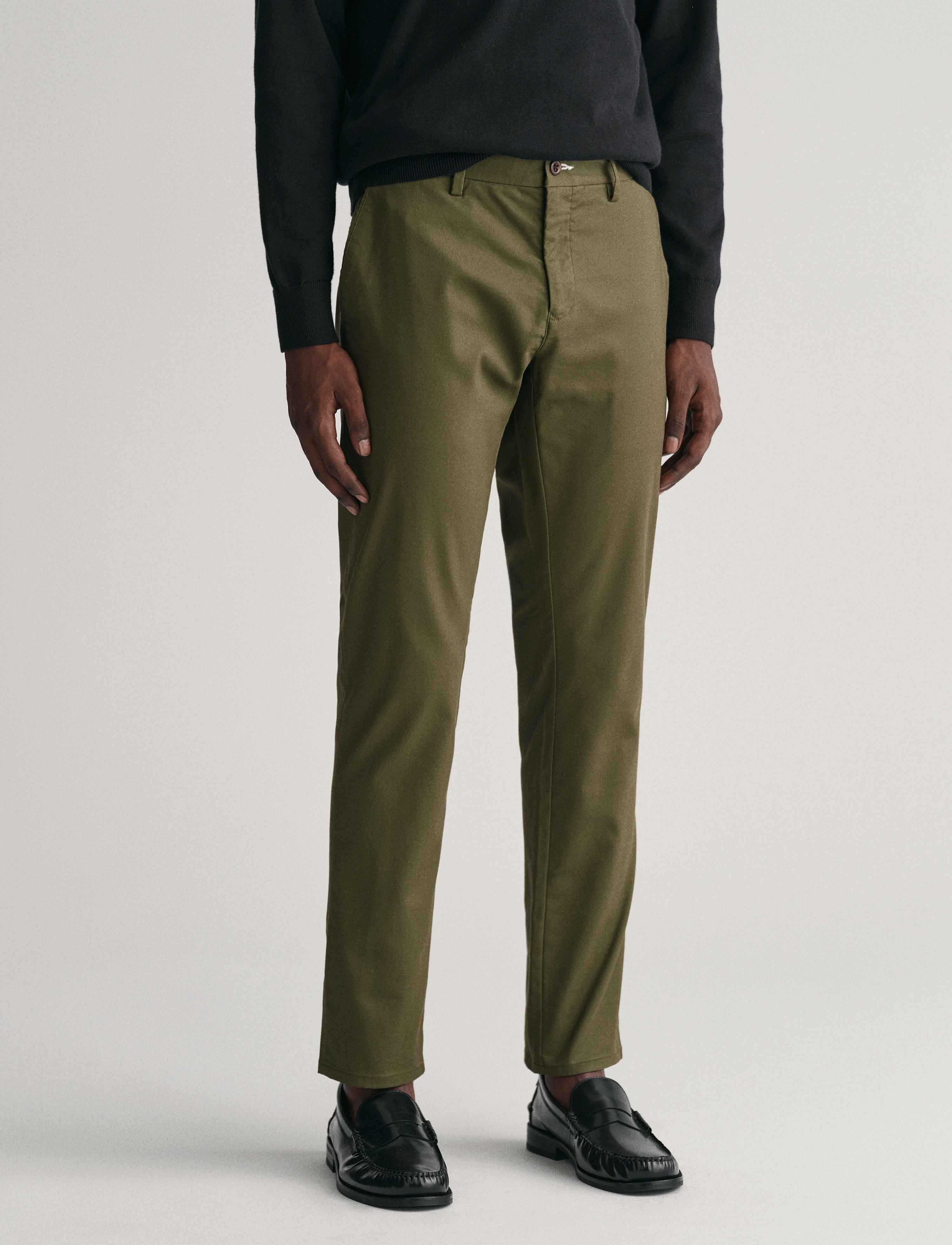 Gant Slim Chinos, 32 x 36, Green, Bukser > Chinos, Herre
