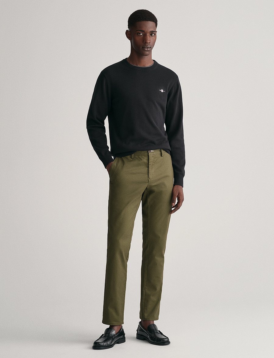 Gant - SLIM CHINOS - chinos - juniper green - 4