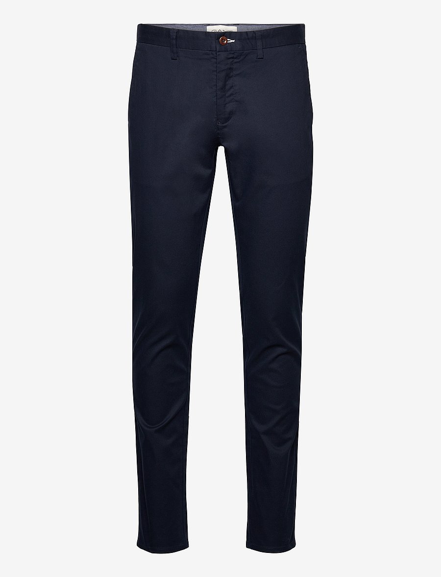 Gant - SLIM CHINOS - chinos - marine - 1