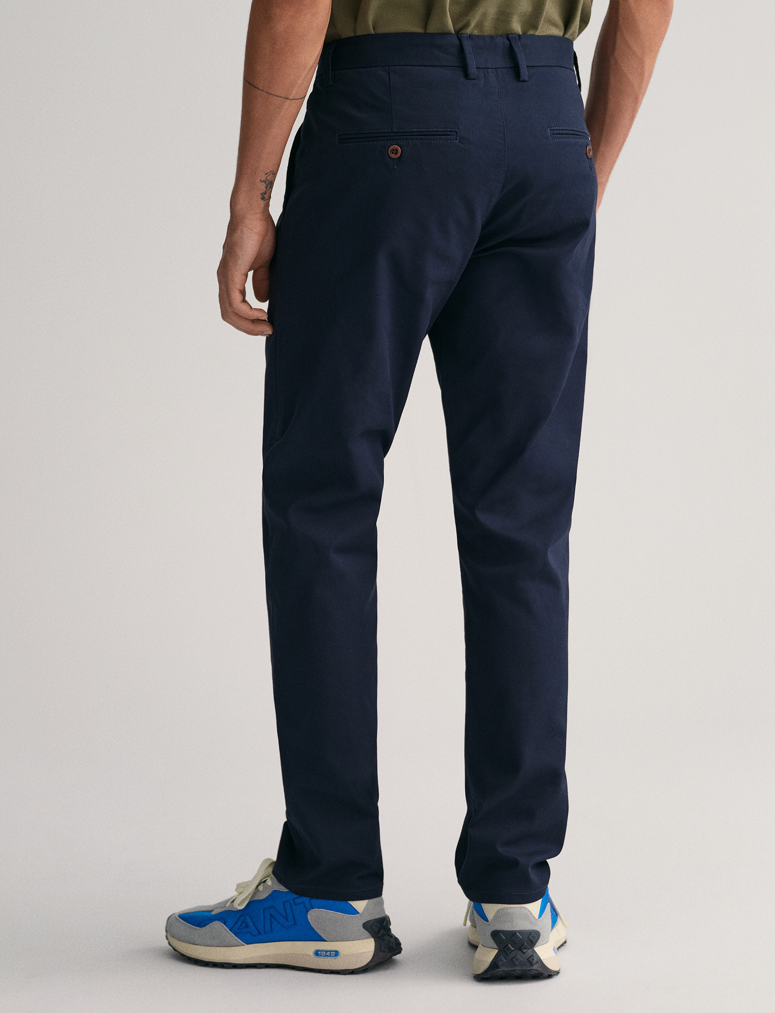 Gant - SLIM CHINOS - chinos - marine - 3