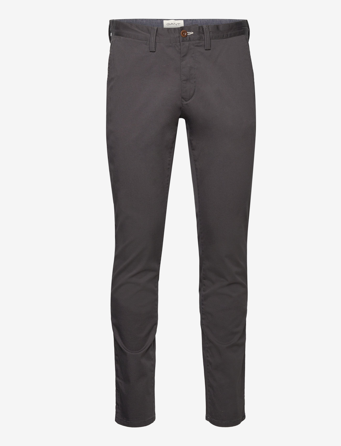 GANT - SLIM TWILL CHINOS - chinos - antracite - 1