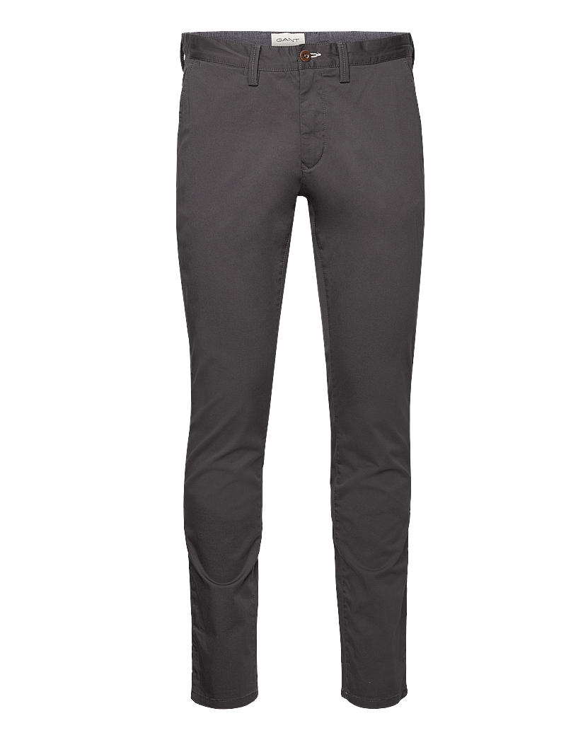 GANT - SLIM TWILL CHINOS - chinos - antracite - 1