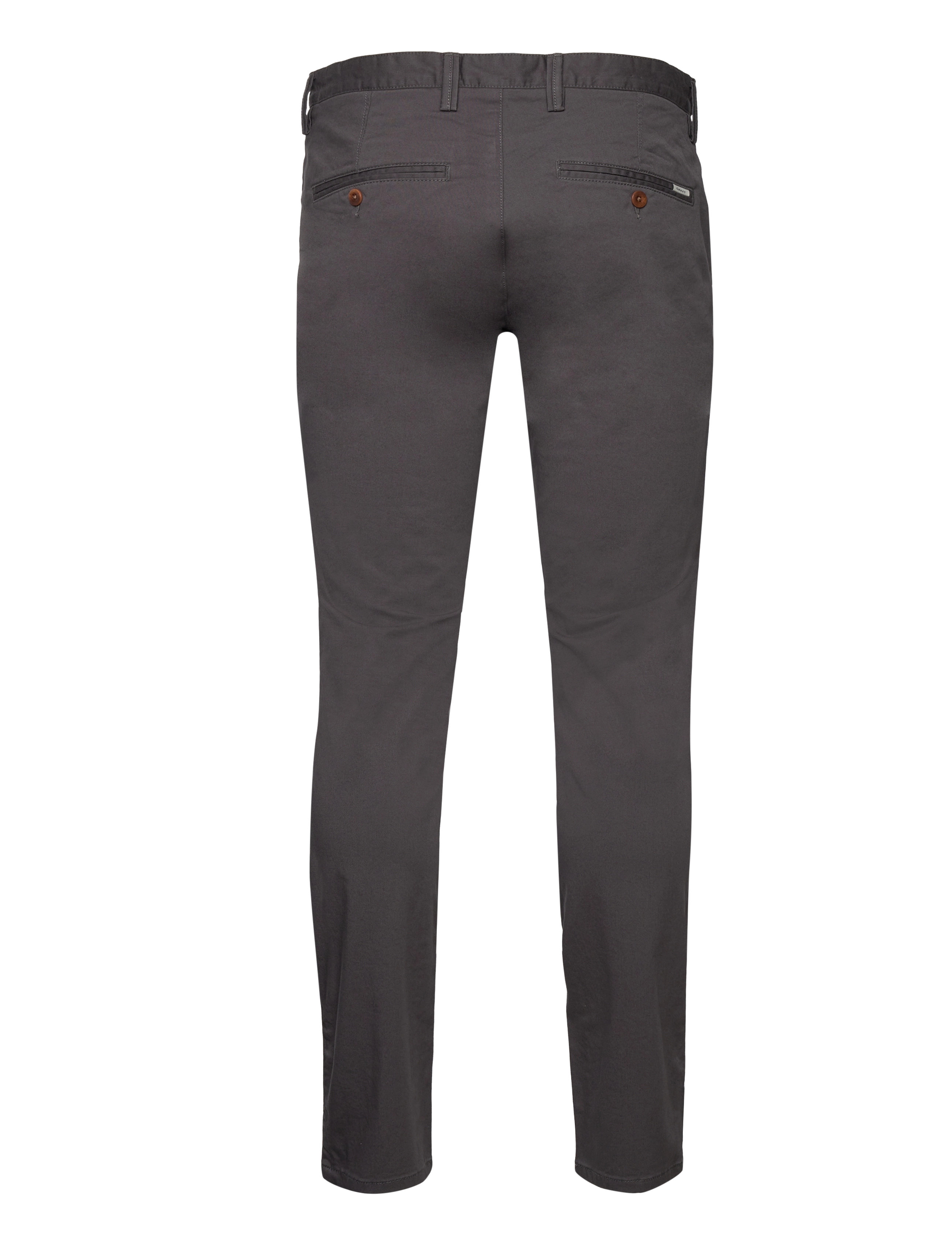 Gant - SLIM TWILL CHINOS - pantalons chino - antracite - 2