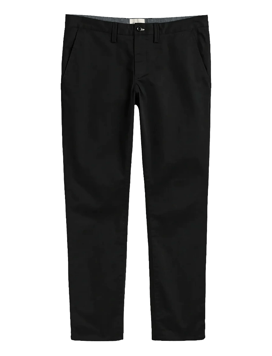 Gant - SLIM TWILL CHINOS - pantalons chino - black - 1