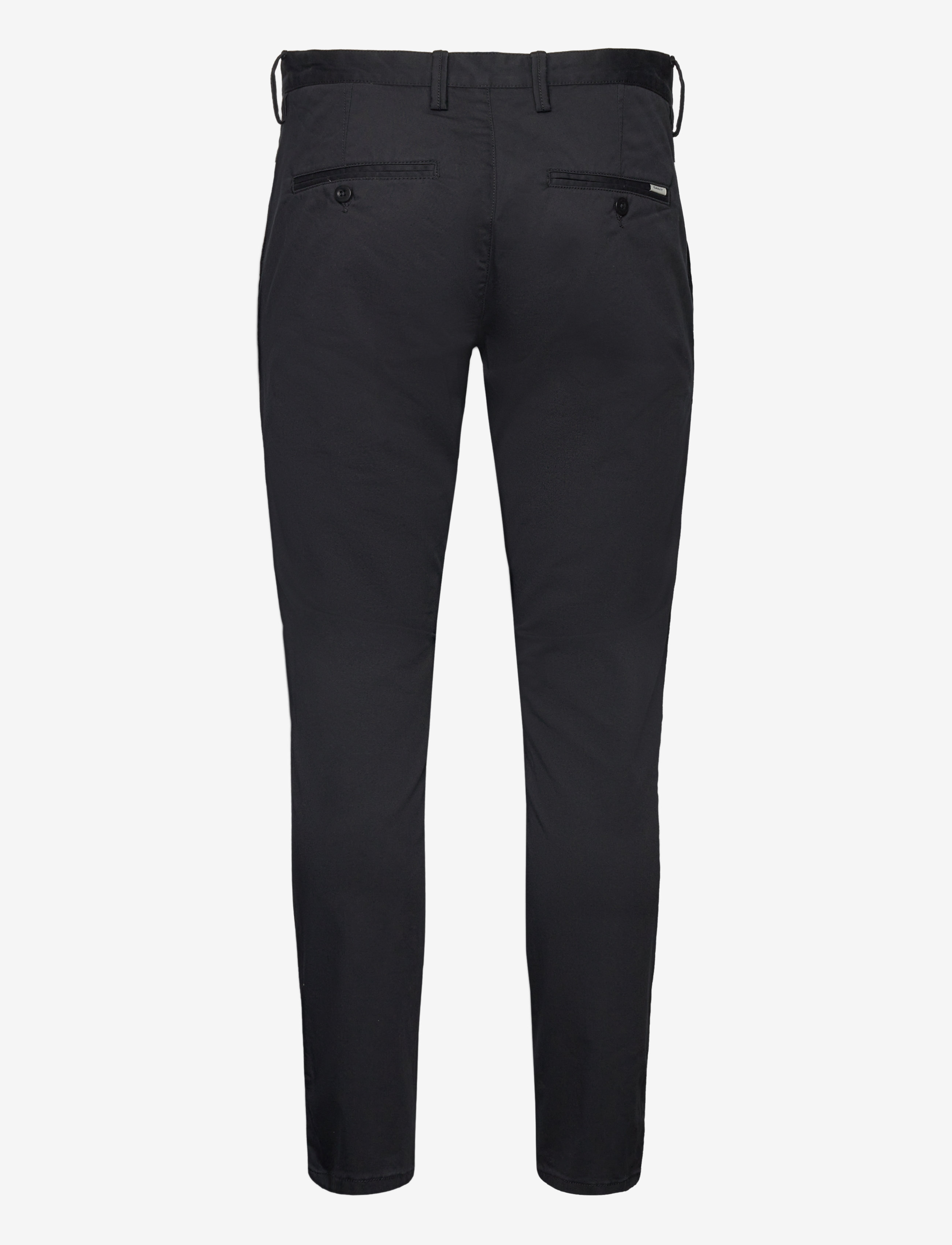 Gant - SLIM TWILL CHINOS - pantalons chino - black - 2