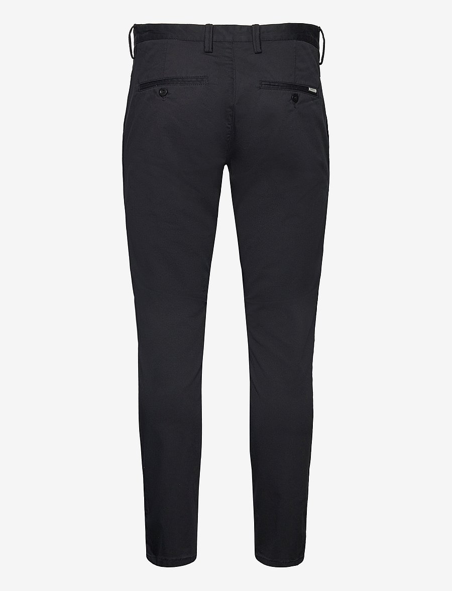 Gant - SLIM TWILL CHINOS - pantalons chino - black - 2