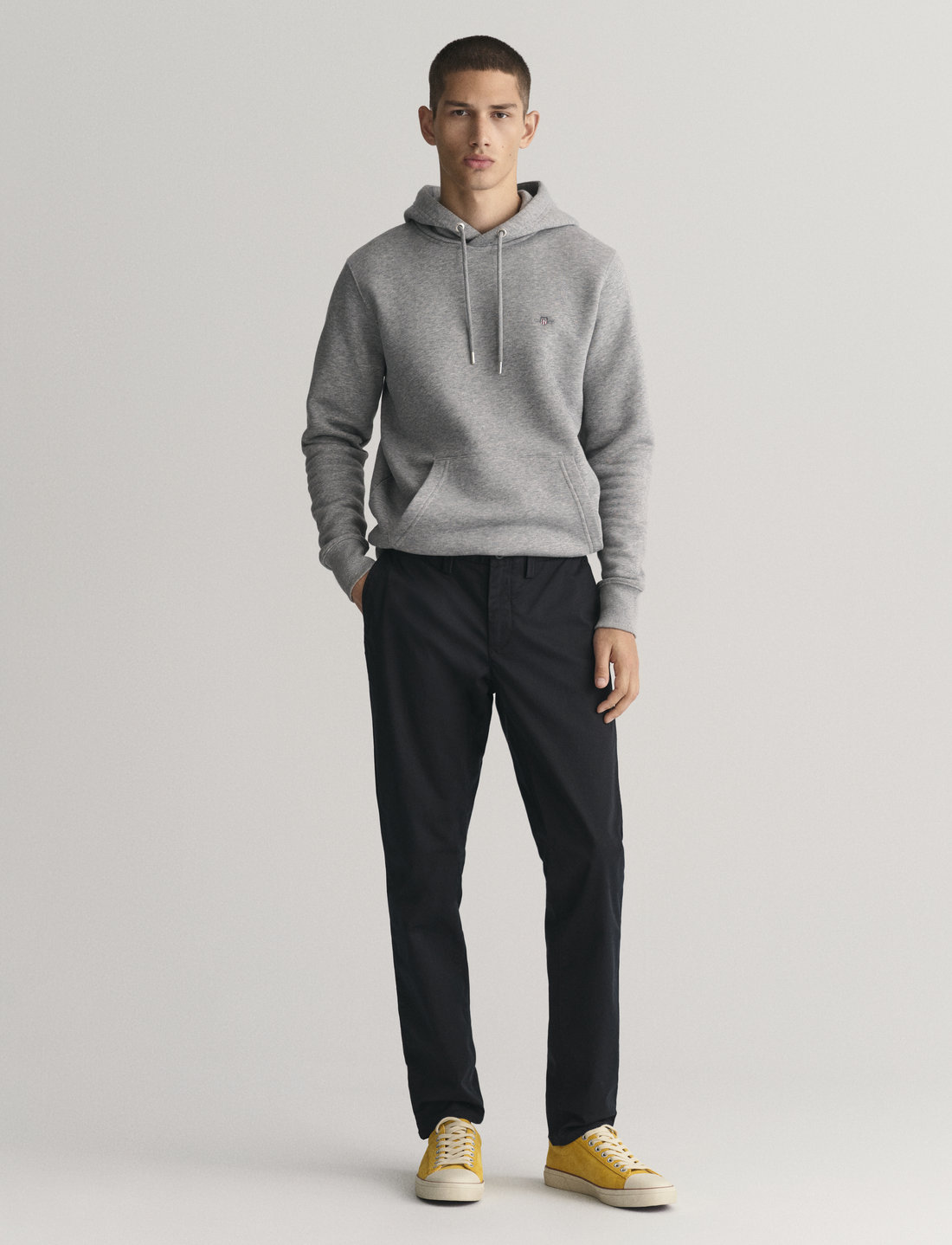 GANT - SLIM TWILL CHINOS - chinos - black - 4