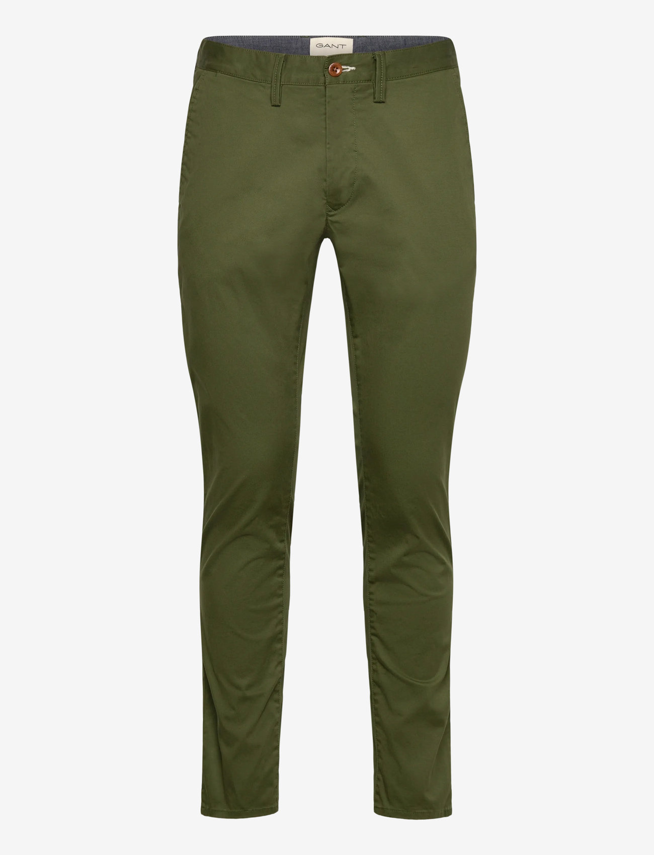 Gant - SLIM TWILL CHINOS - chino püksid - country green - 0
