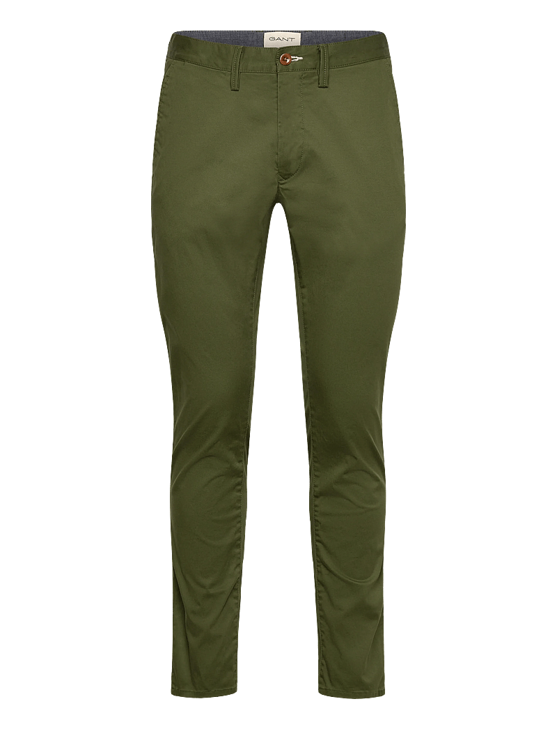 Gant - SLIM TWILL CHINOS - chinos - country green - 0