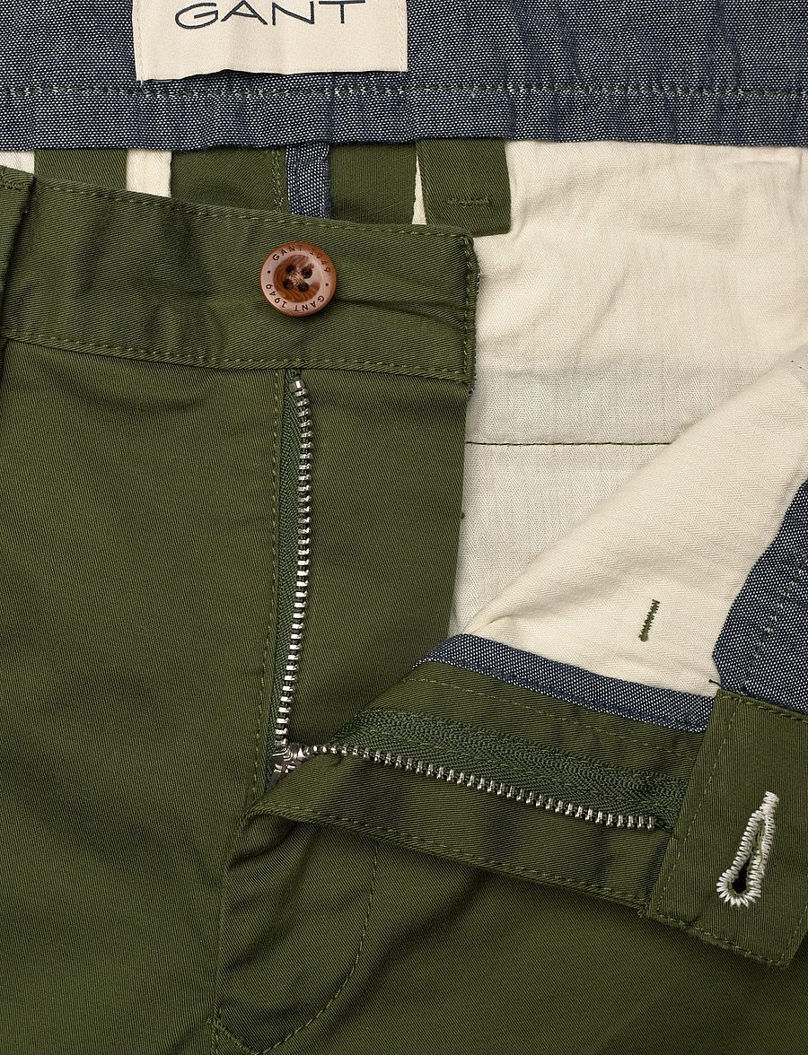 Gant - SLIM TWILL CHINOS - chinos - country green - 3